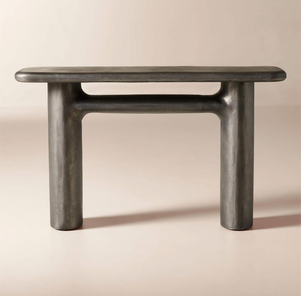 THE ONE × Hollis — Charcoal Grey Cast Aluminum Console Table