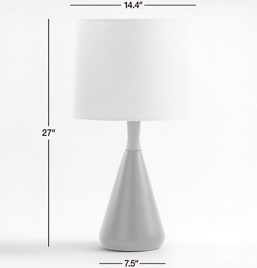 THE ONE × Weston — Black Mid‑Century Modern Table Lamp (27")