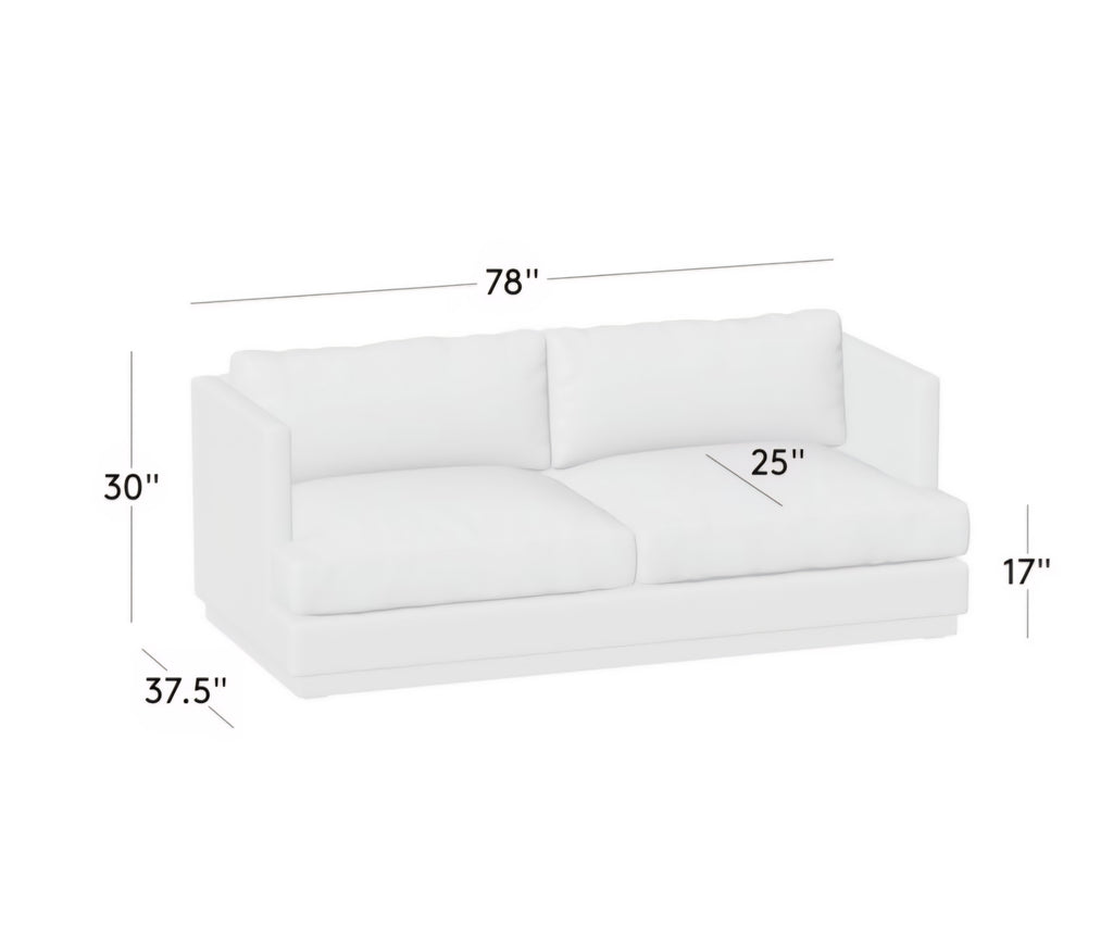THE ONE × Seneca — Off-White Performance Fabric Sleeper Sofa