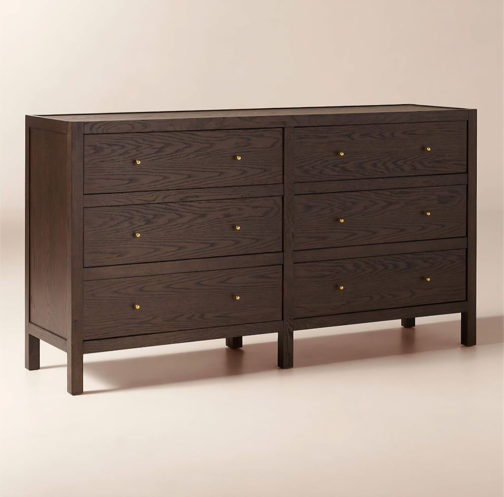 THE ONE × Layton — Dark Oak 6-Drawer Dresser
