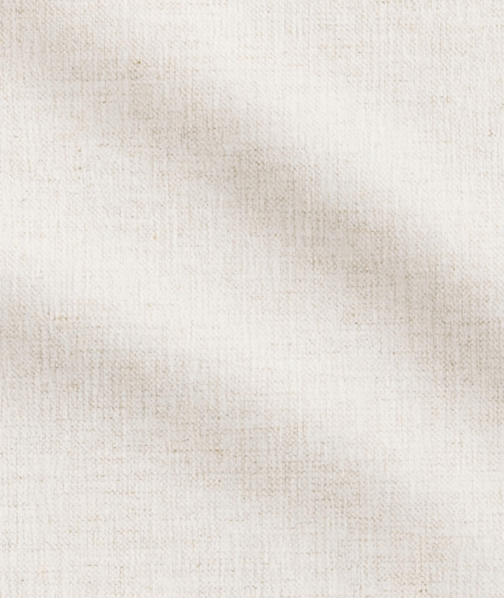 THE ONE × Faible — 6-Piece U-Shaped White Performance Linen Standard Depth Sectional Sofa with Right Arm