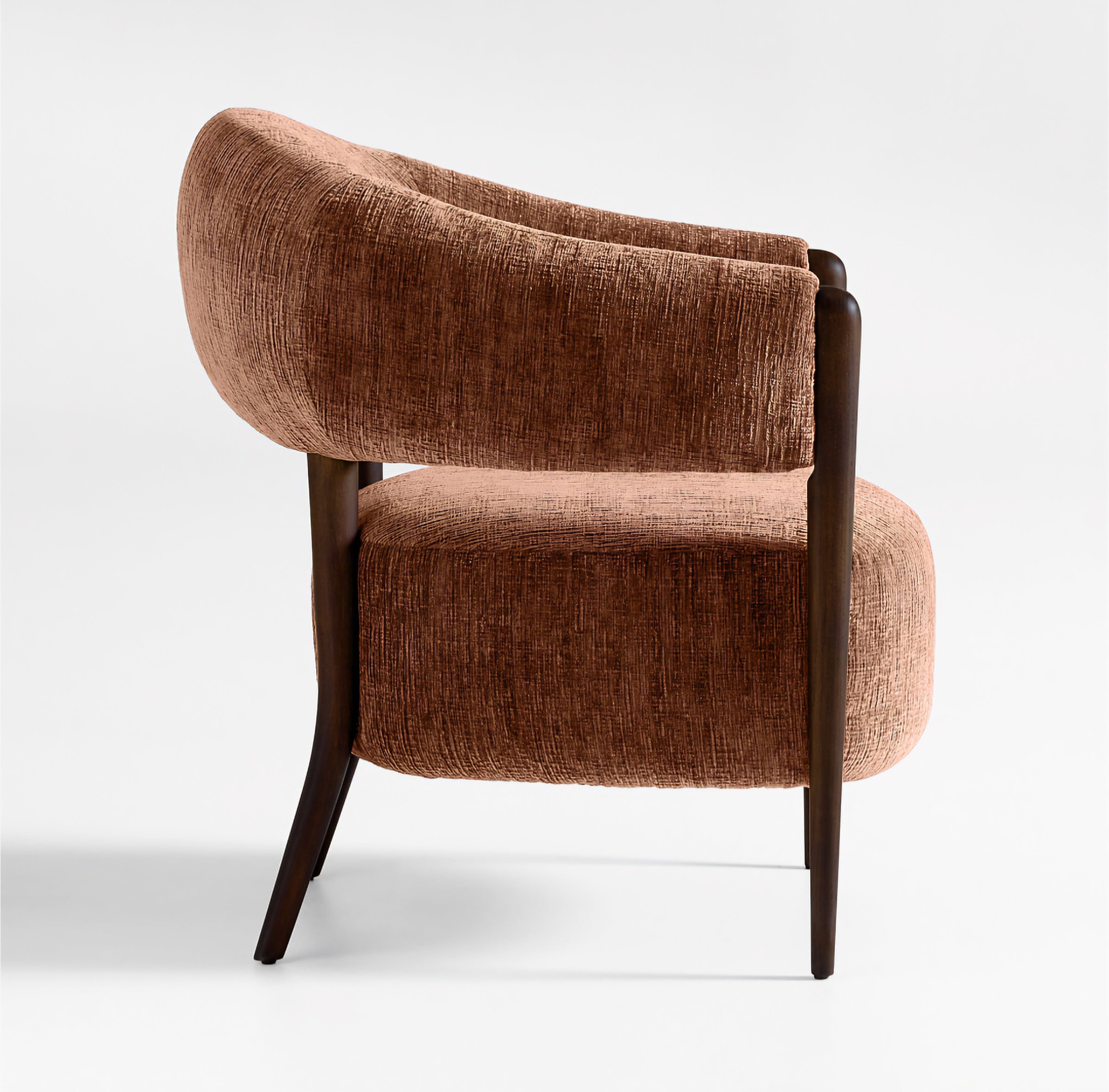 THE ONE × Santi — Wood Accent Chair with Ottoman
