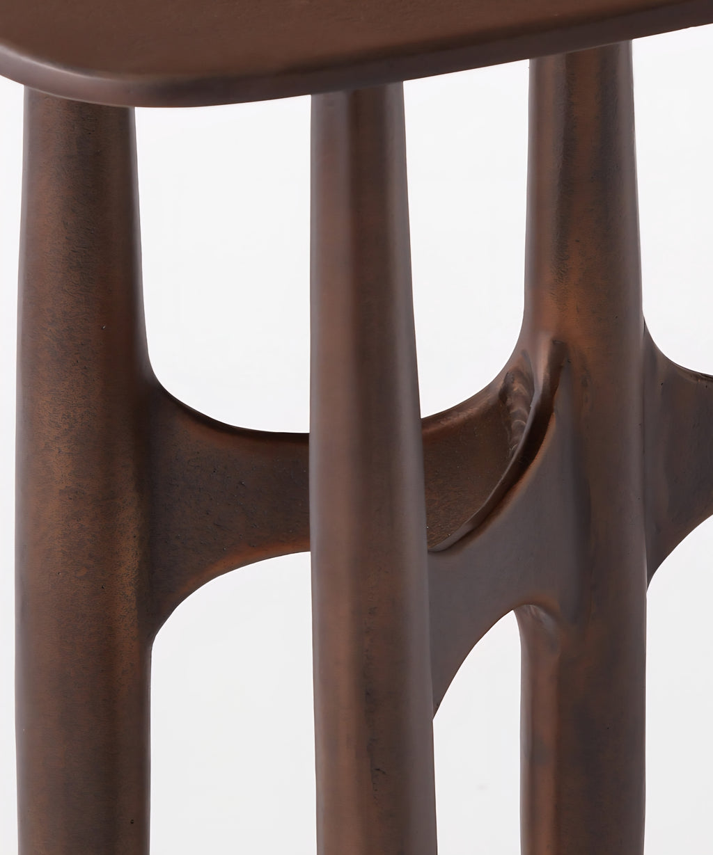 THE ONE × Bixby — White Cast Aluminum Console Table
