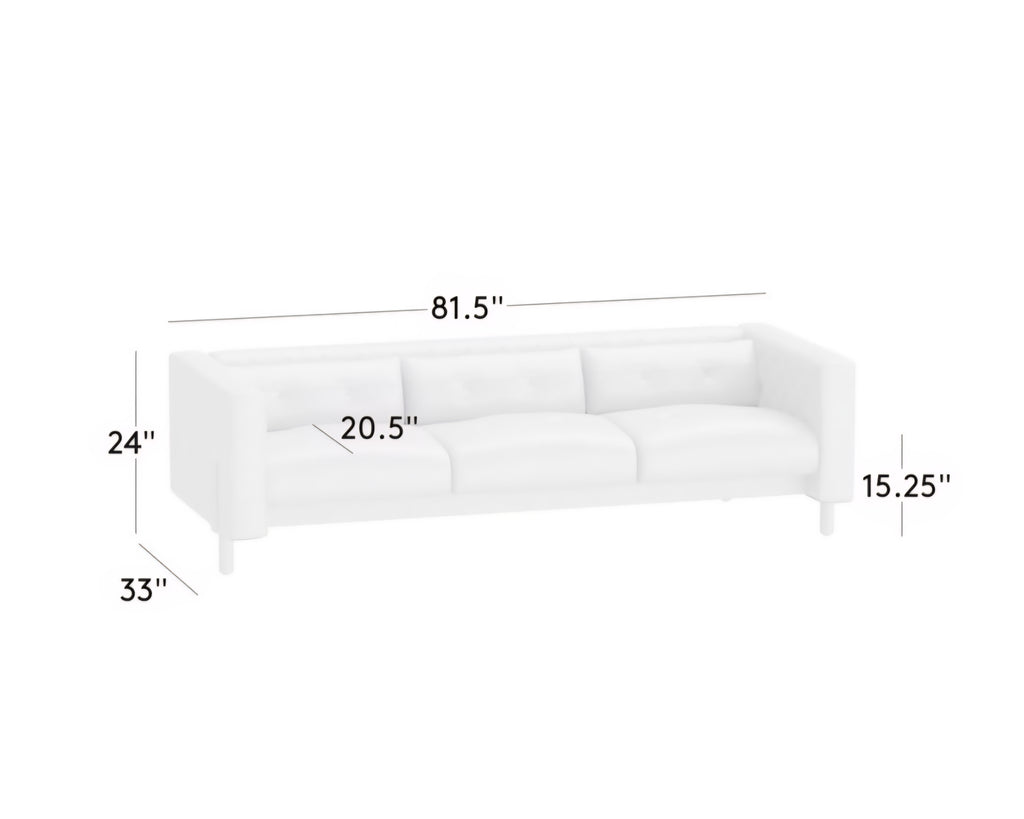 THE ONE × Marconi — Tufted Leather & Velvet Sofa