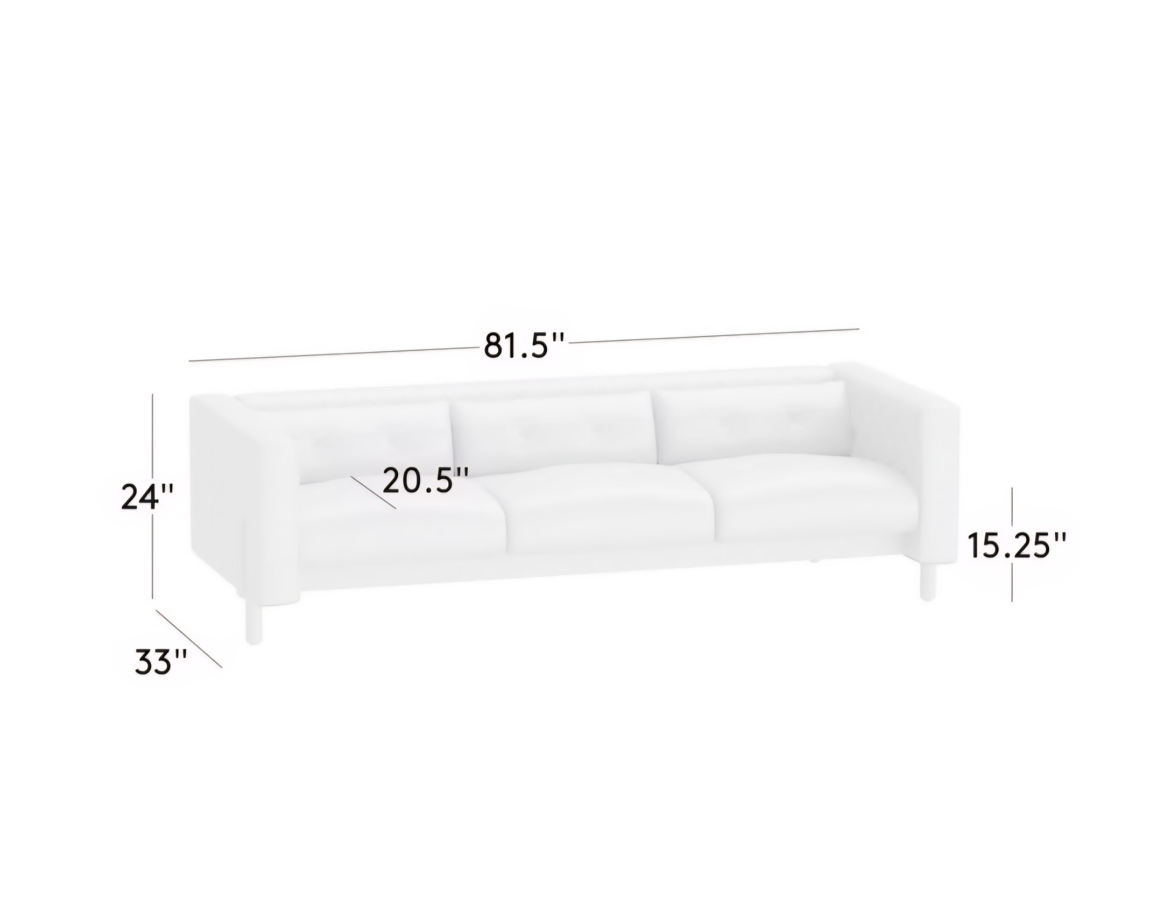 THE ONE × Marconi — Tufted Leather & Velvet Sofa