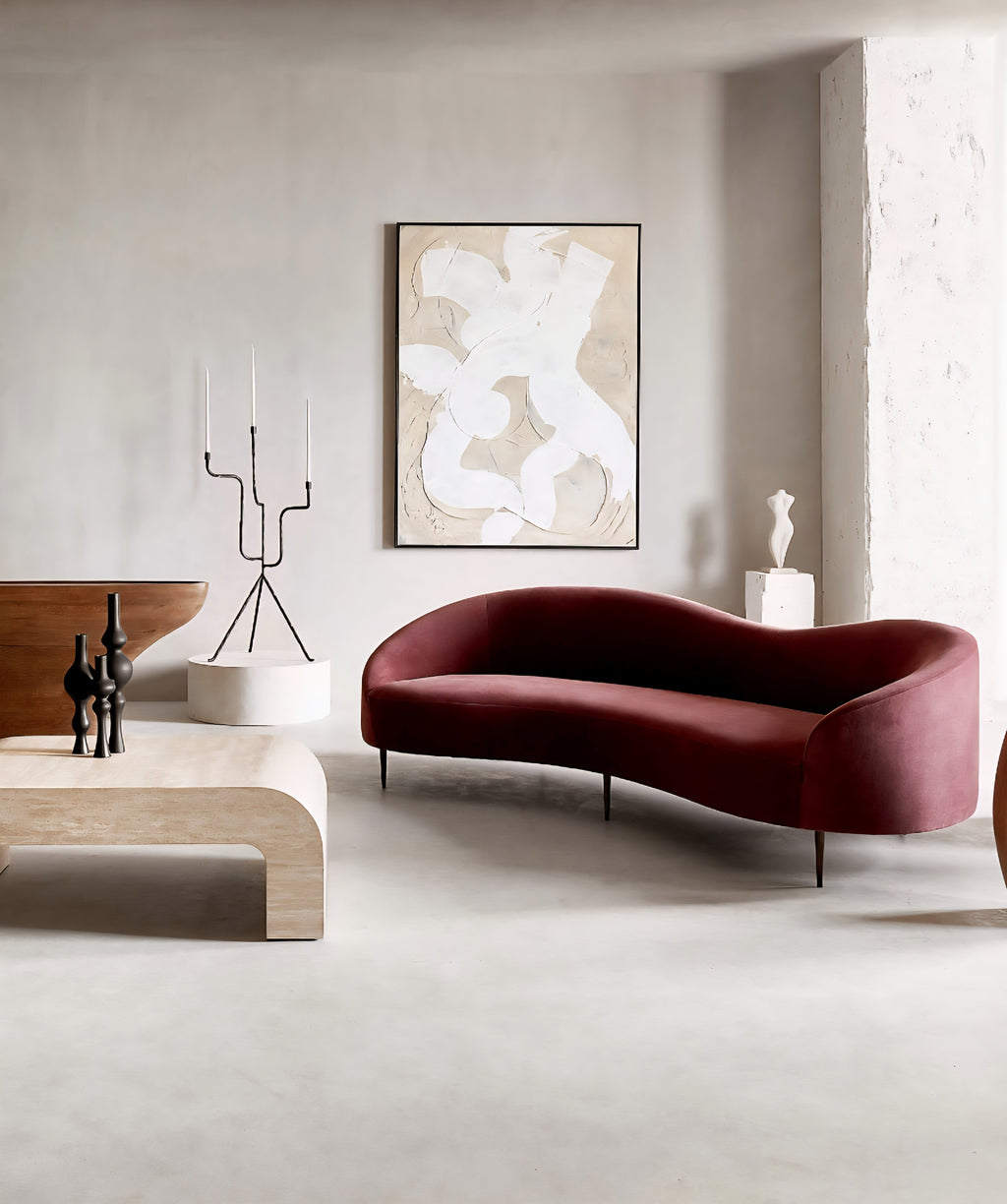 THE ONE × Curvo — White Performance Fabric Sofa by goop