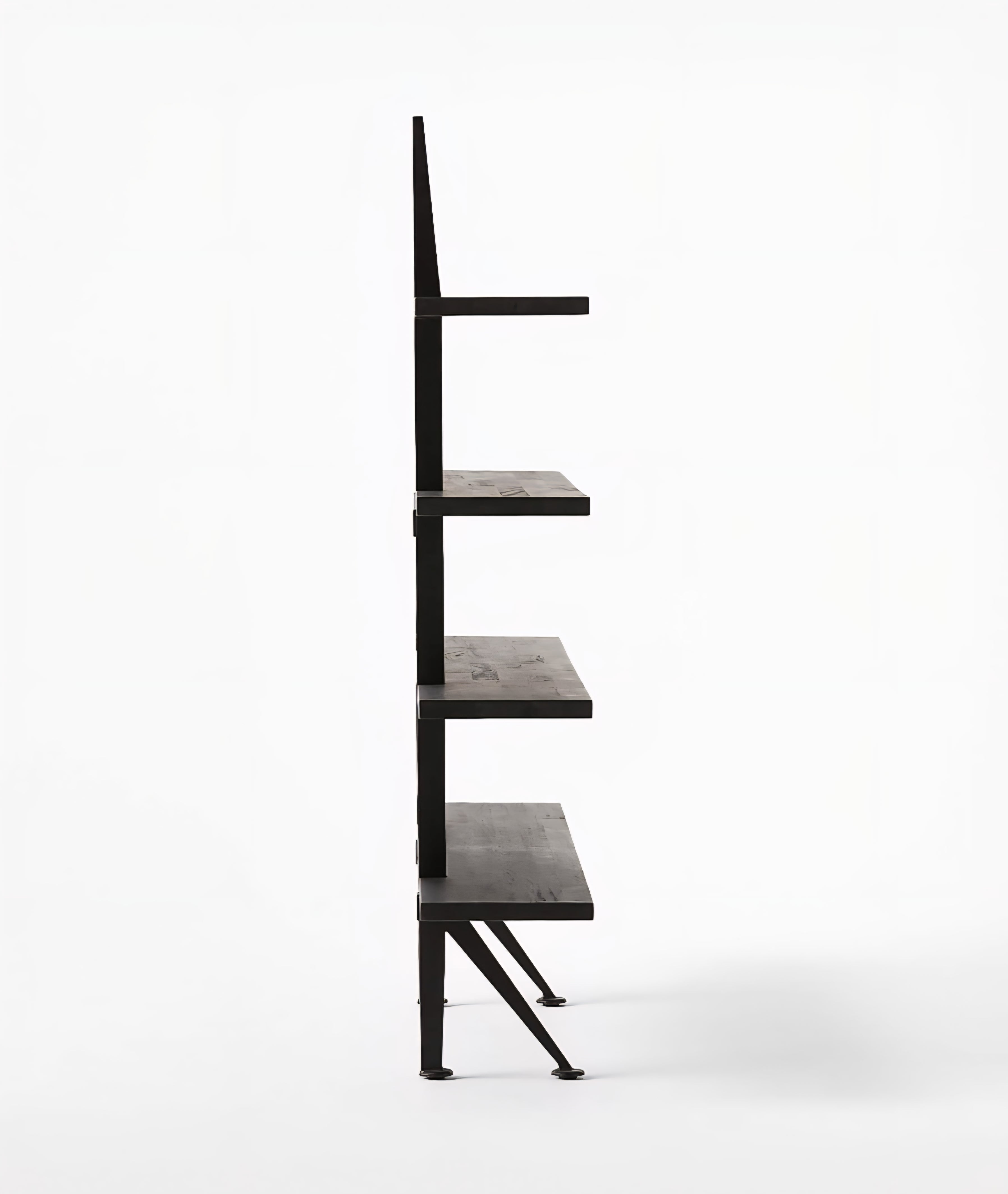 THE ONE × Azzurra — Black Metal and Wood Bookshelf
