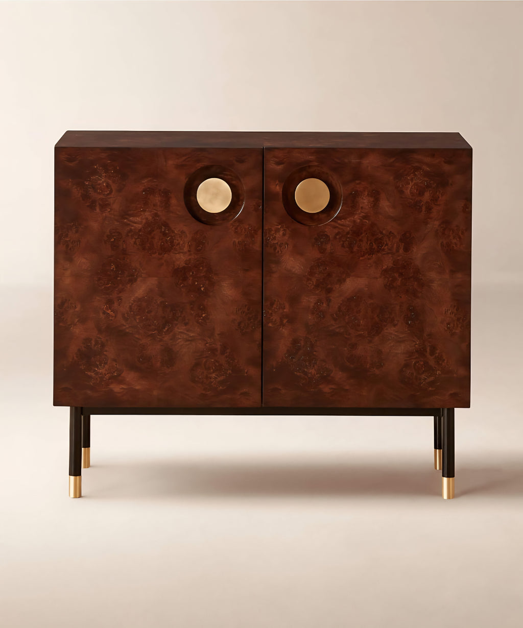 THE ONE × Carbon — Burl Wood Entryway Cabinet