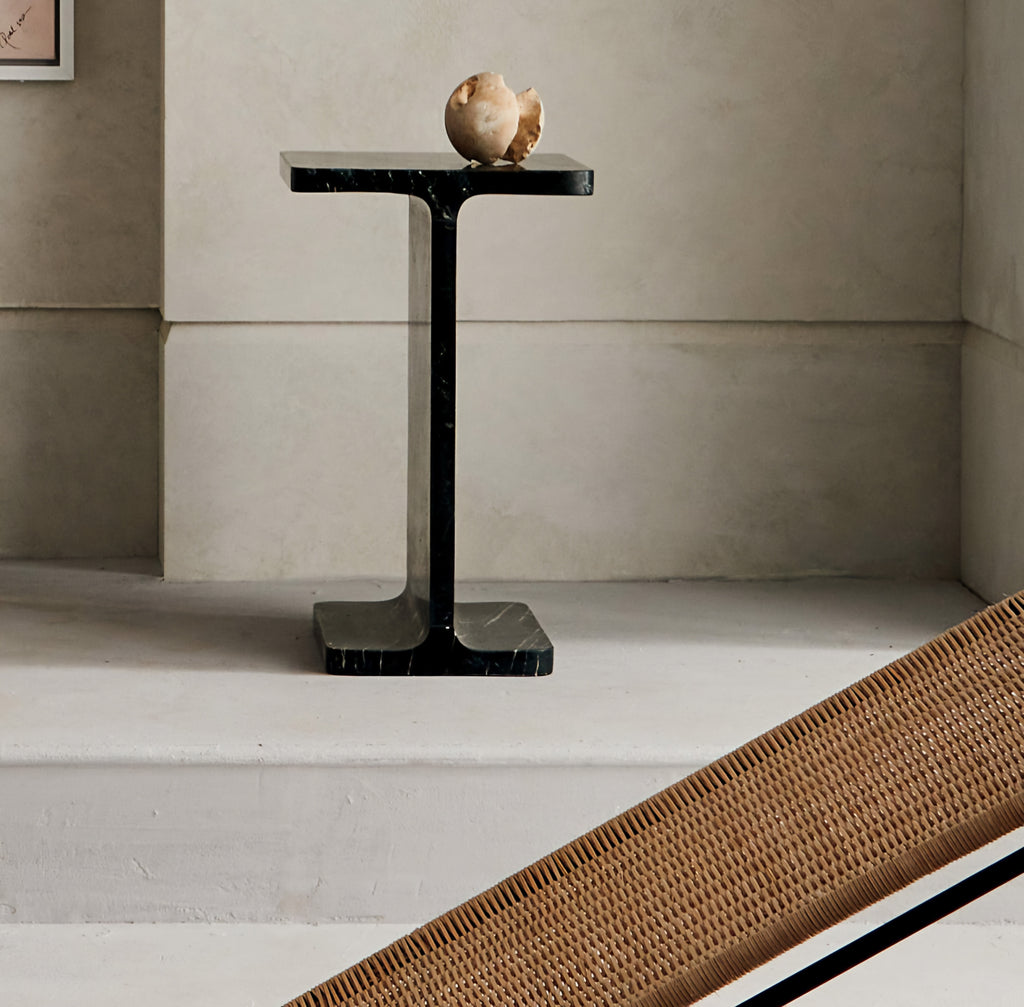 THE ONE × Ciccio — Red Marble Side Table