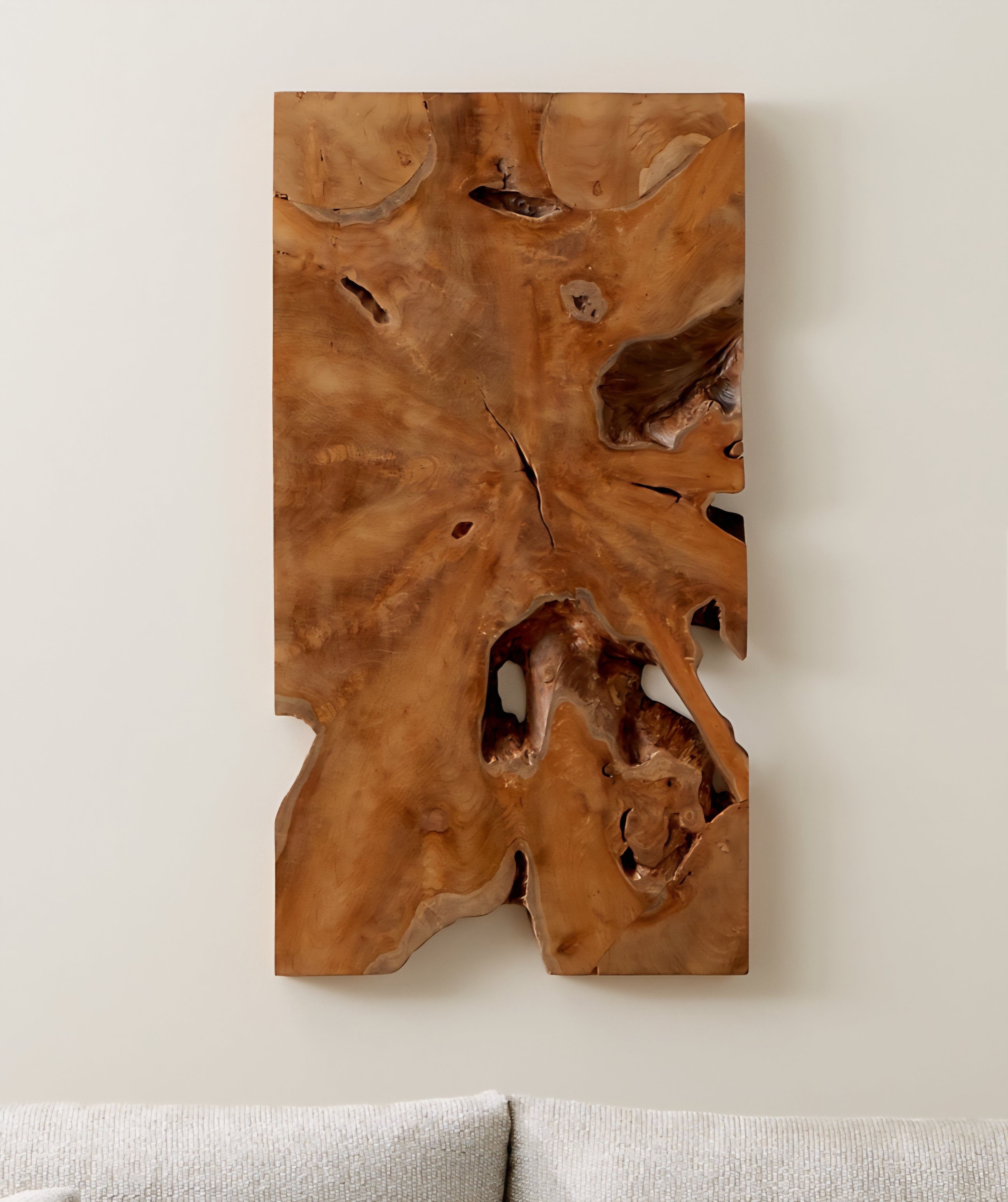 THE ONE × Slice — Teak Wall Art (19"x35")