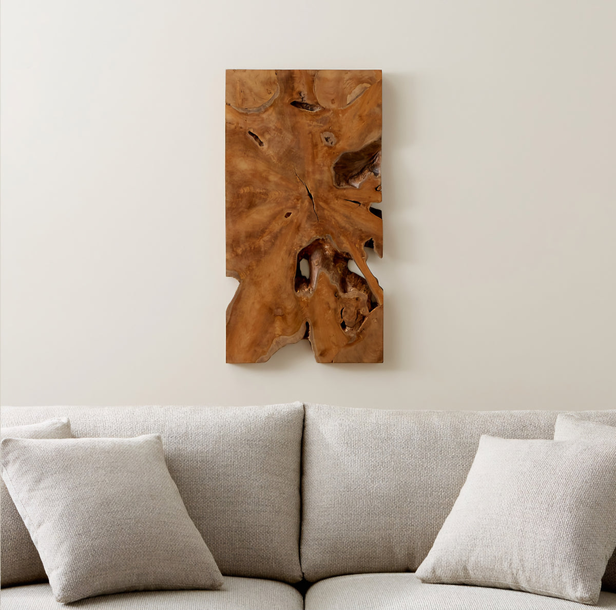 THE ONE × Slice — Teak Wall Art (19"x35")