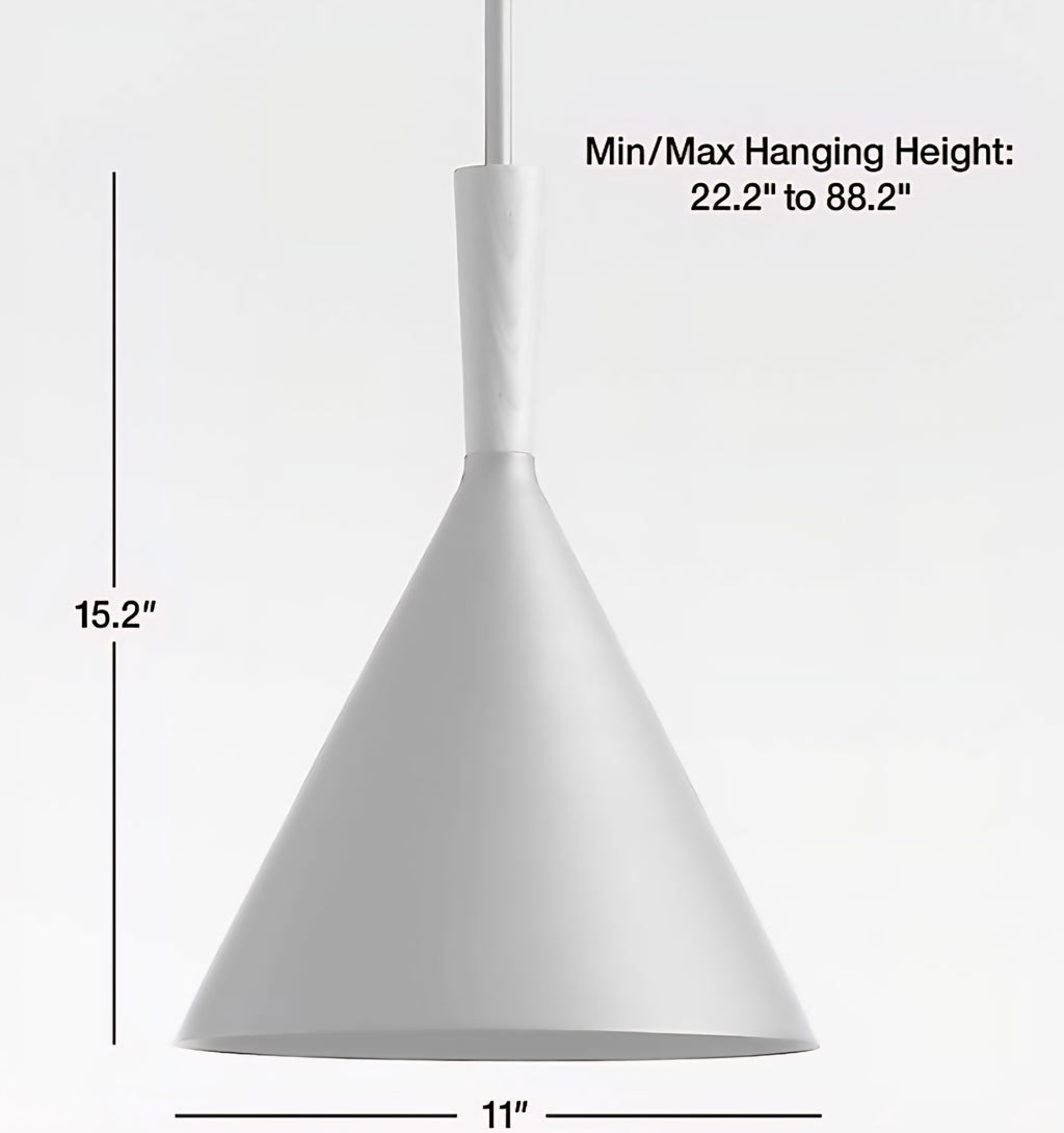 THE ONE × Weston — Black Mid‑Century Modern Pendant Light (11")