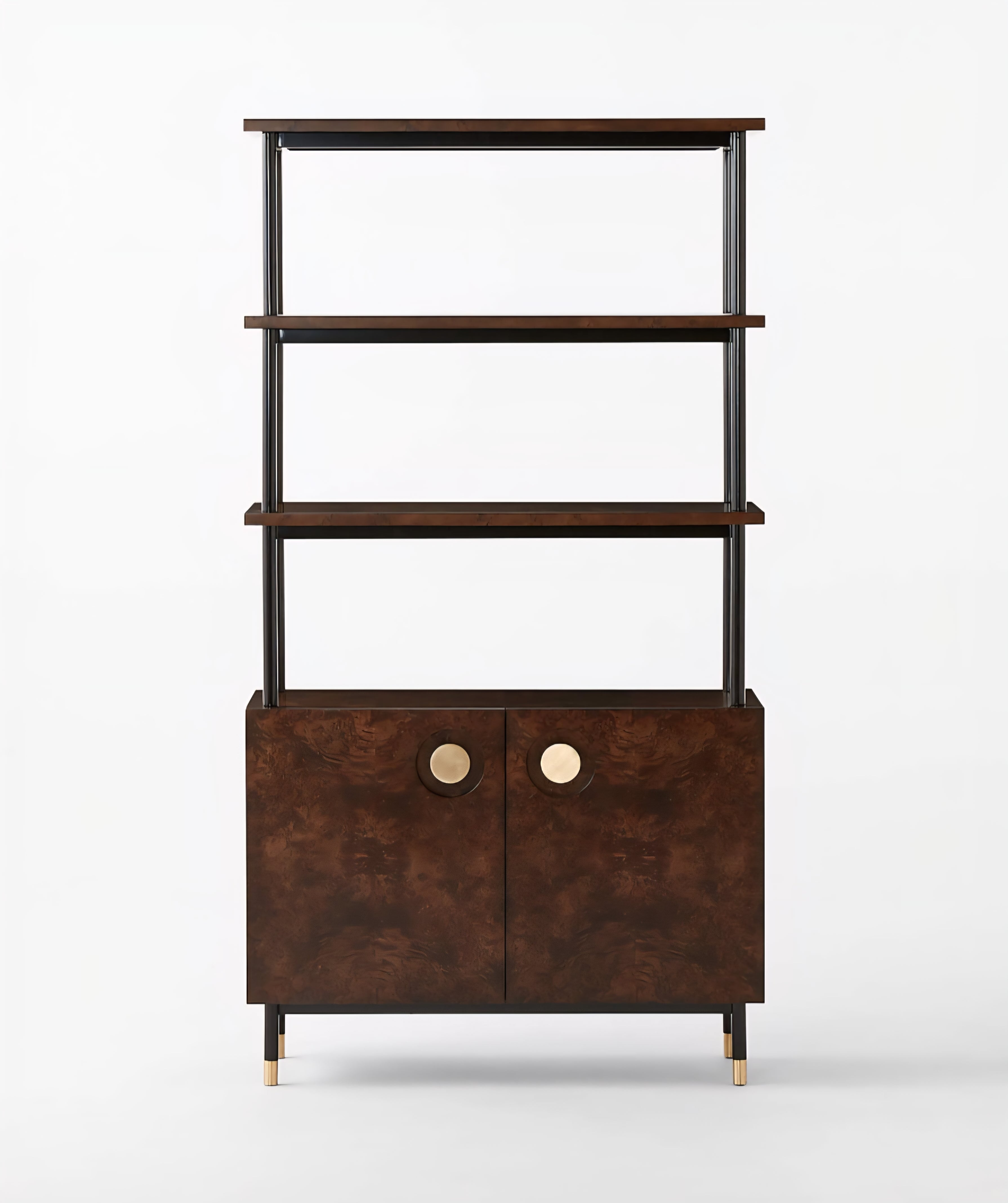 THE ONE × Carbon — Burl Wood Bookshelf