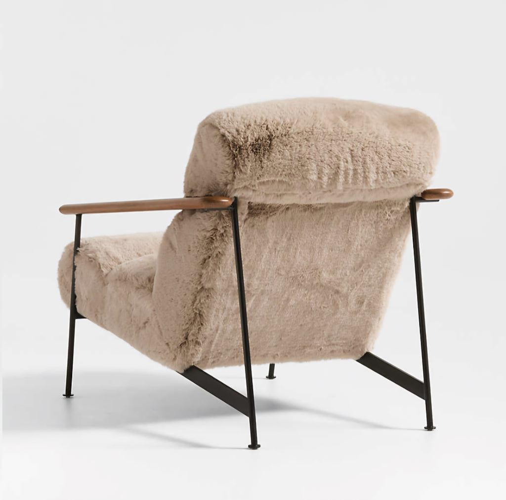 THE ONE × Chalet — Faux Fur Accent Chair