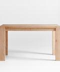 THE ONE × Terra — Natural Oak Wood Desk with Power Outlets (54")