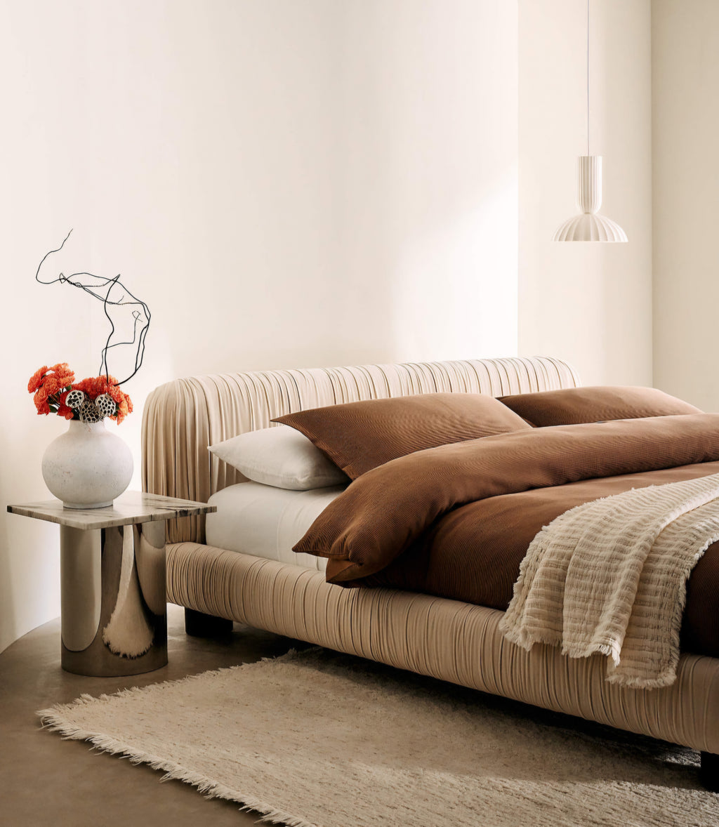 THE ONE × Jeanne — Fluted White Porcelain Dome Pendant Light