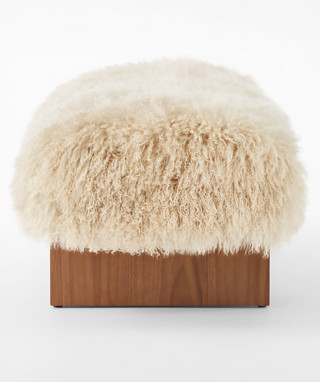 THE ONE × Socca — Sheepskin Upholstered Bench