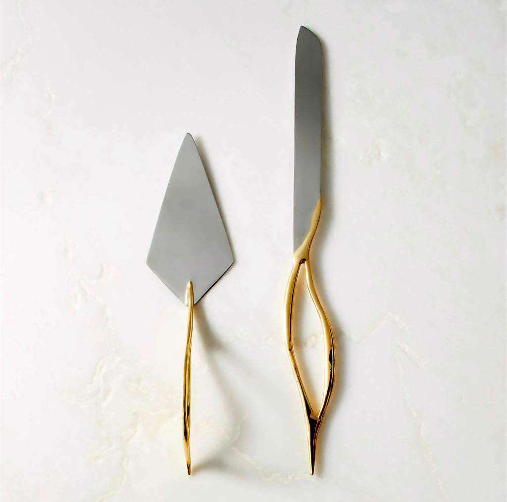 THE ONE × Valleta — Gold Cake Servers Set of 2