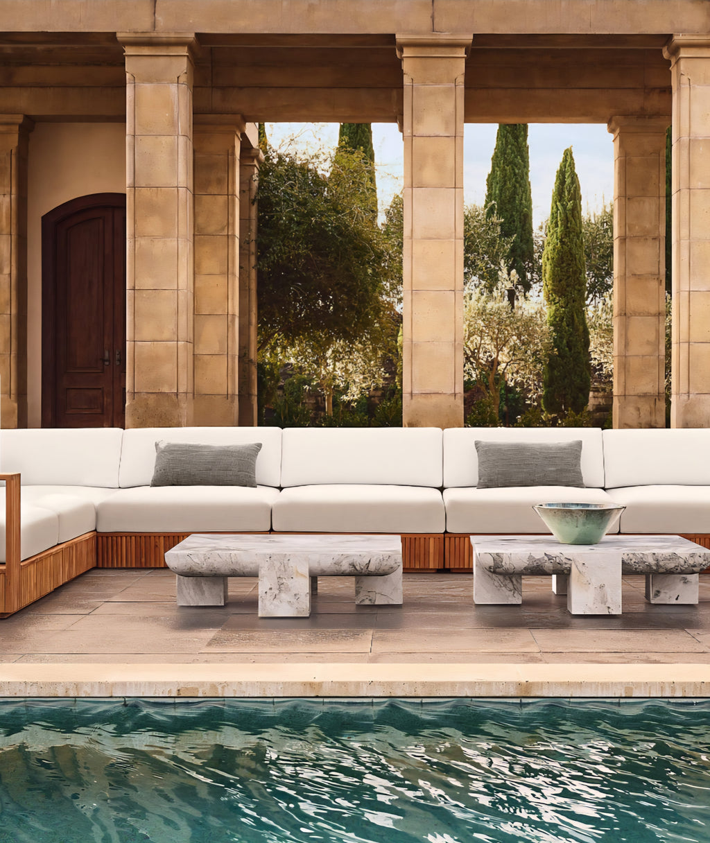 THE ONE × Topia — Teak Outdoor Sectional Collection