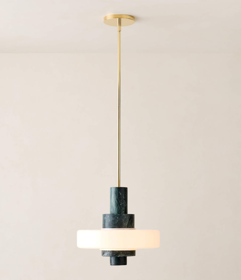 THE ONE × Mercury — Green Marble Pendant Light