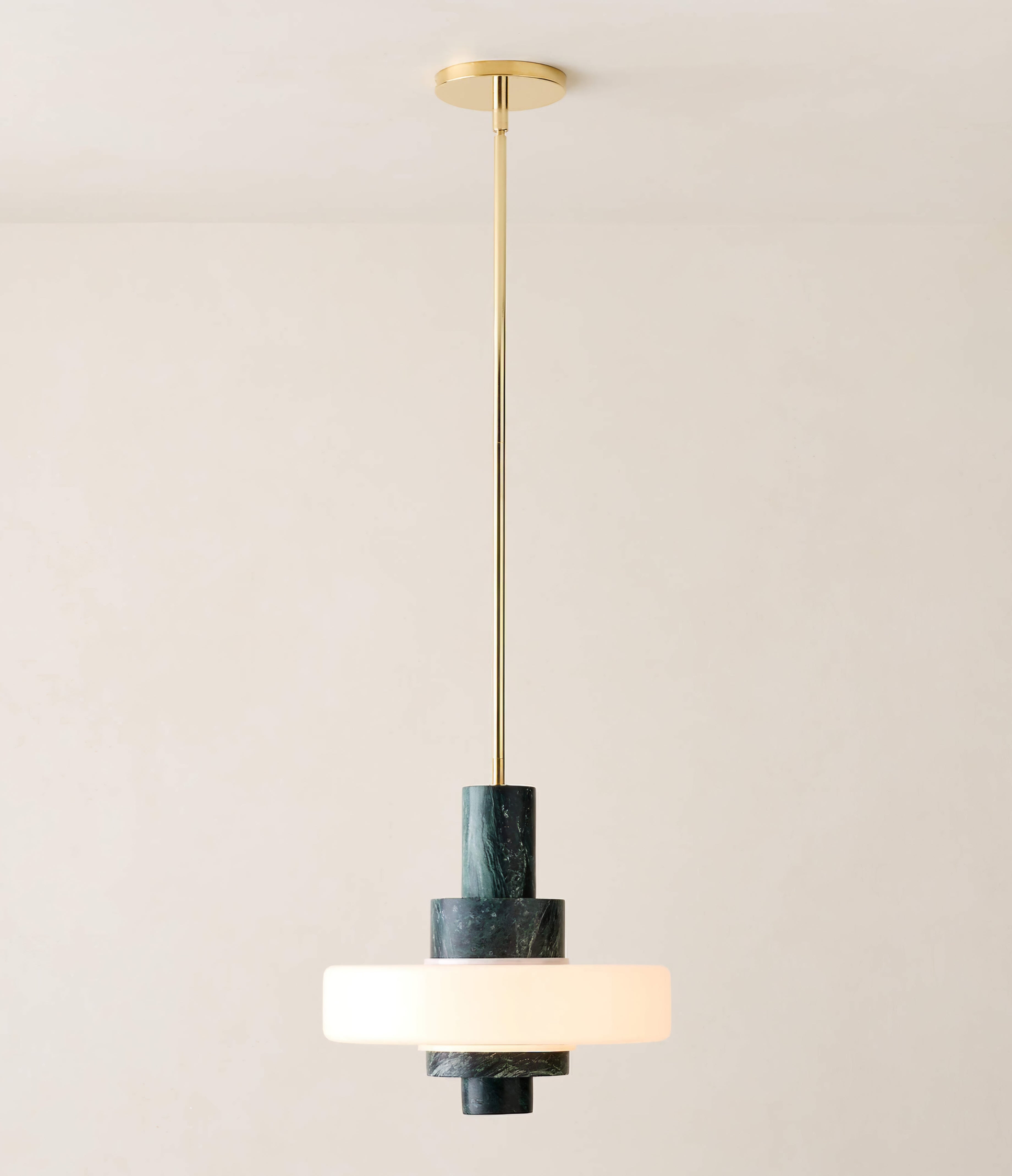 THE ONE × Mercury — Green Marble Pendant Light