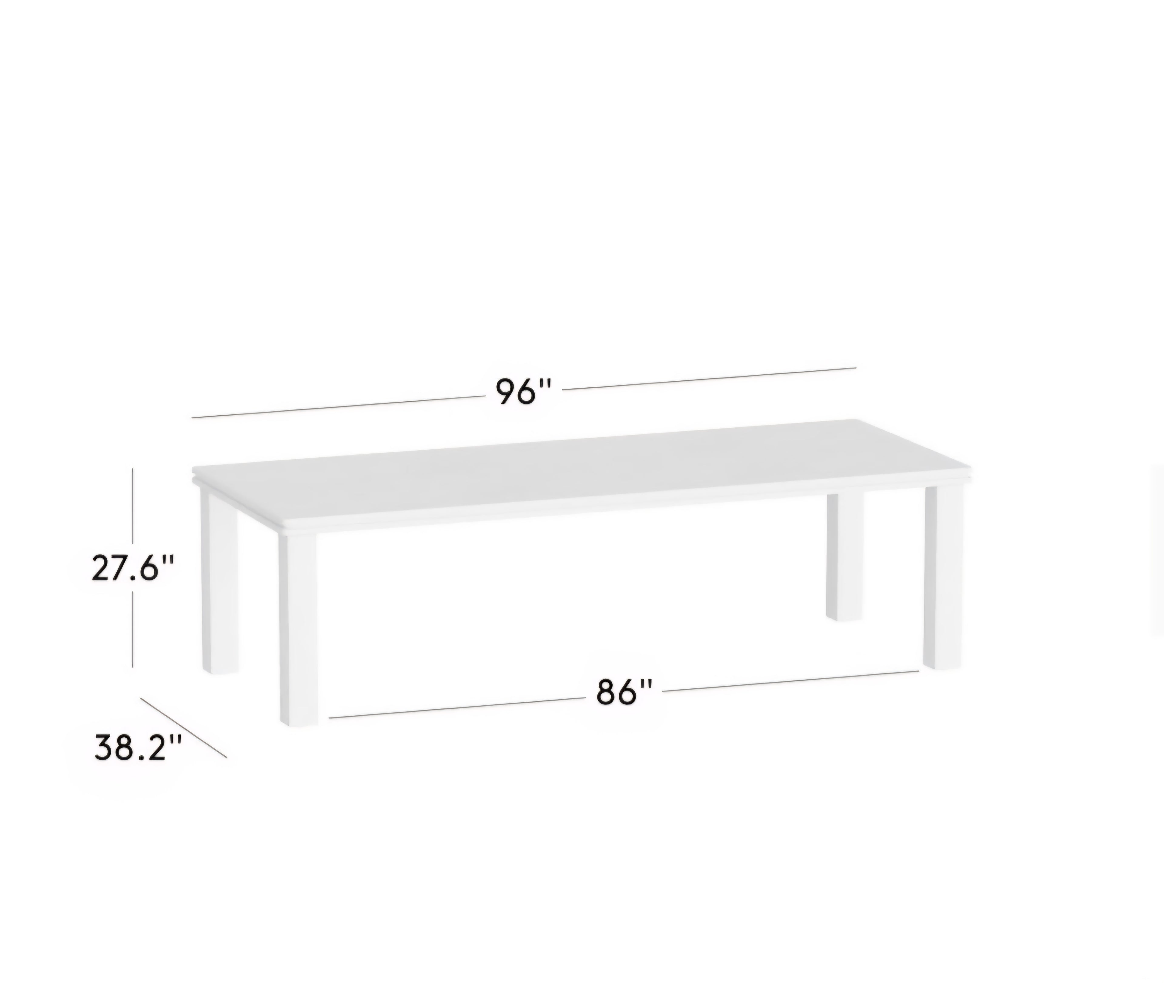 THE ONE × Oakley — Faux Limestone Indoor/Outdoor Dining Table Set with Ivory Sunbrella® Cushions