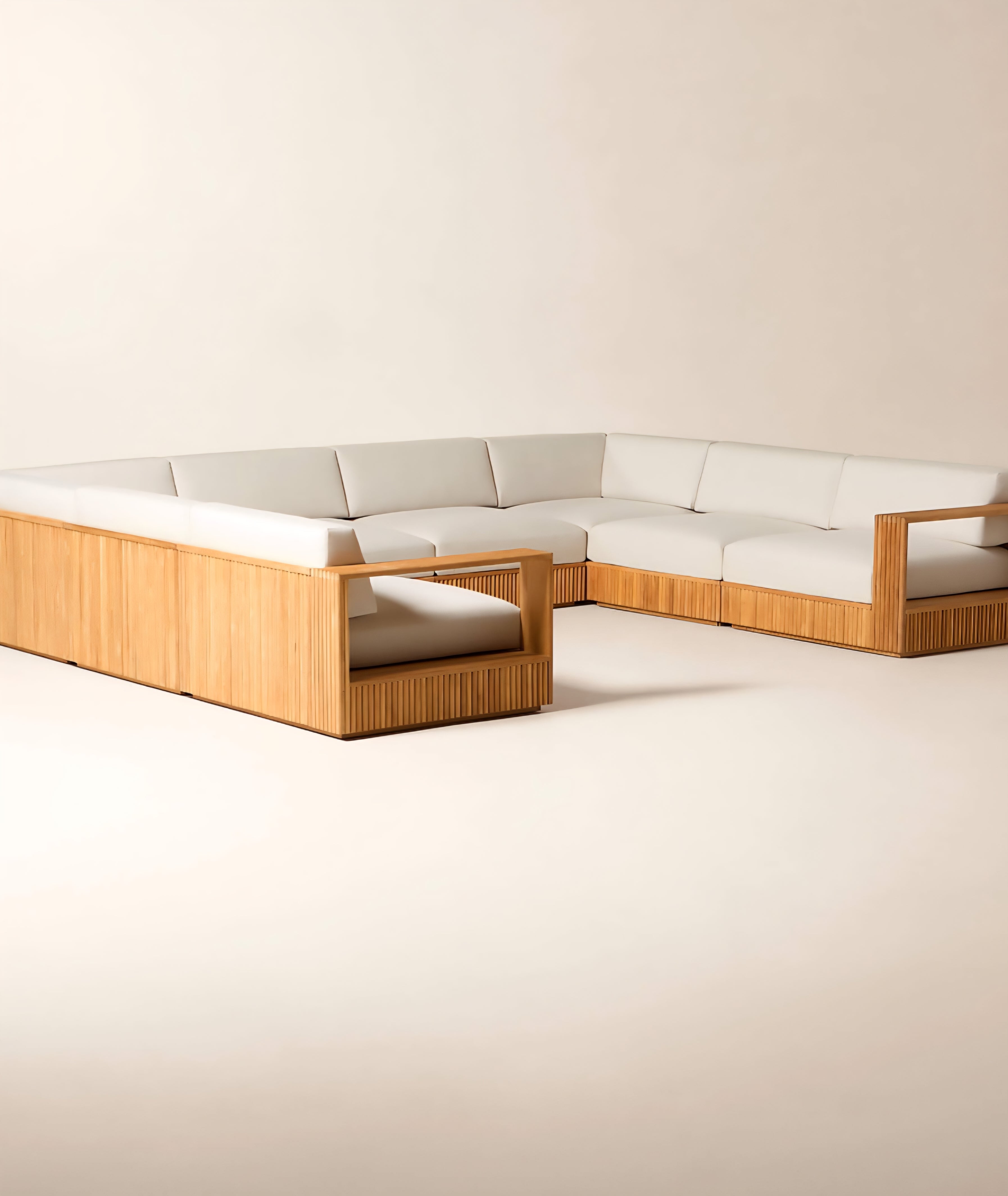 THE ONE × Topia — Teak Outdoor Sectional Collection