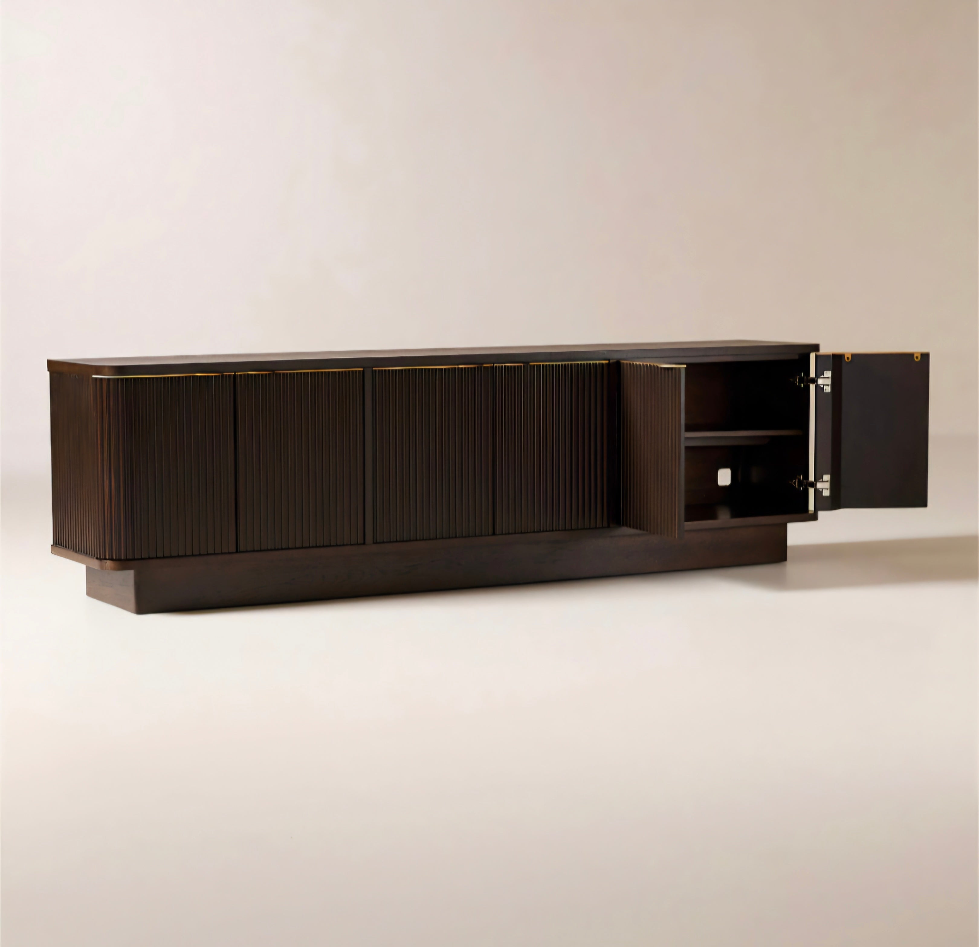 THE ONE × Davison — Fluted Dark Oak Media Console