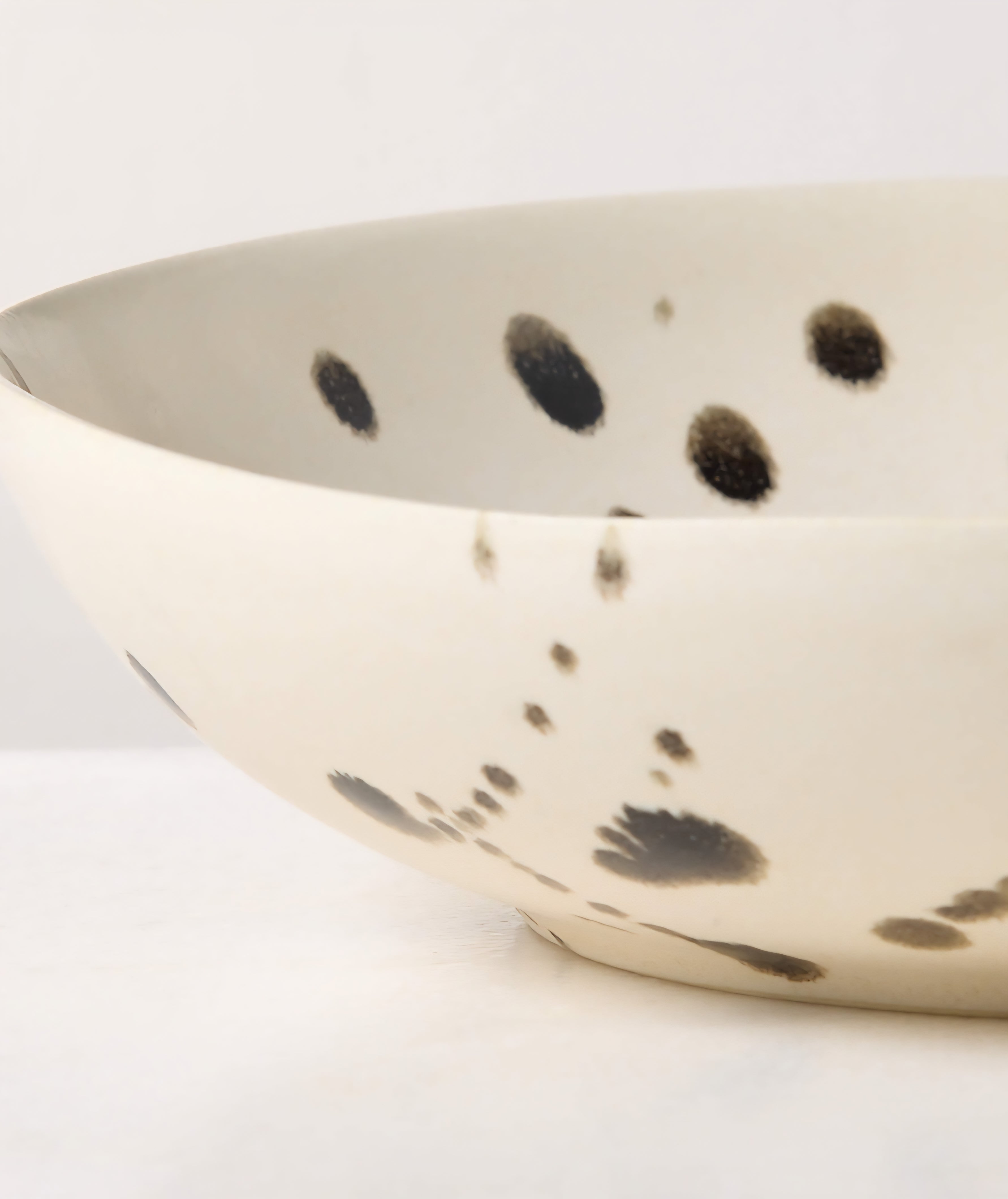 THE ONE × Harper — Black and White Splatter Soup & Pasta Bowls