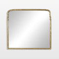 THE ONE × Amelie — Antique Brass Mantel Mirror 39.5" x 36"