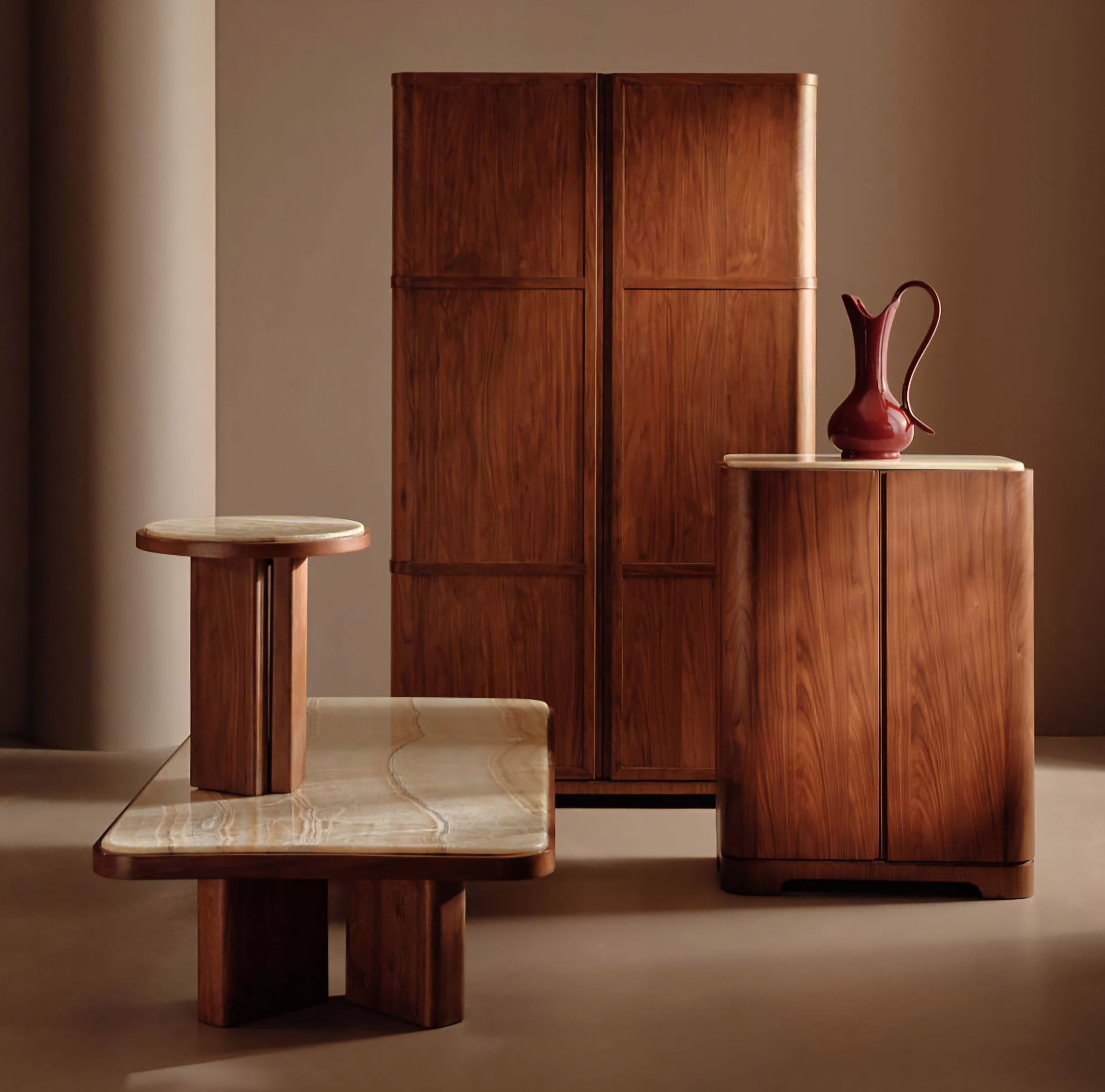 THE ONE × Rio — Walnut Storage Cabinet