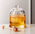 THE ONE × Swarm — Glass Honey Pot and Dipper