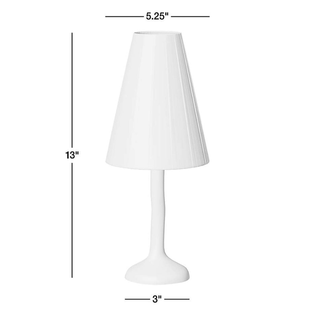 THE ONE × Colette — Hammered Brass Mini Table Lamp with Fabric Shade (13")