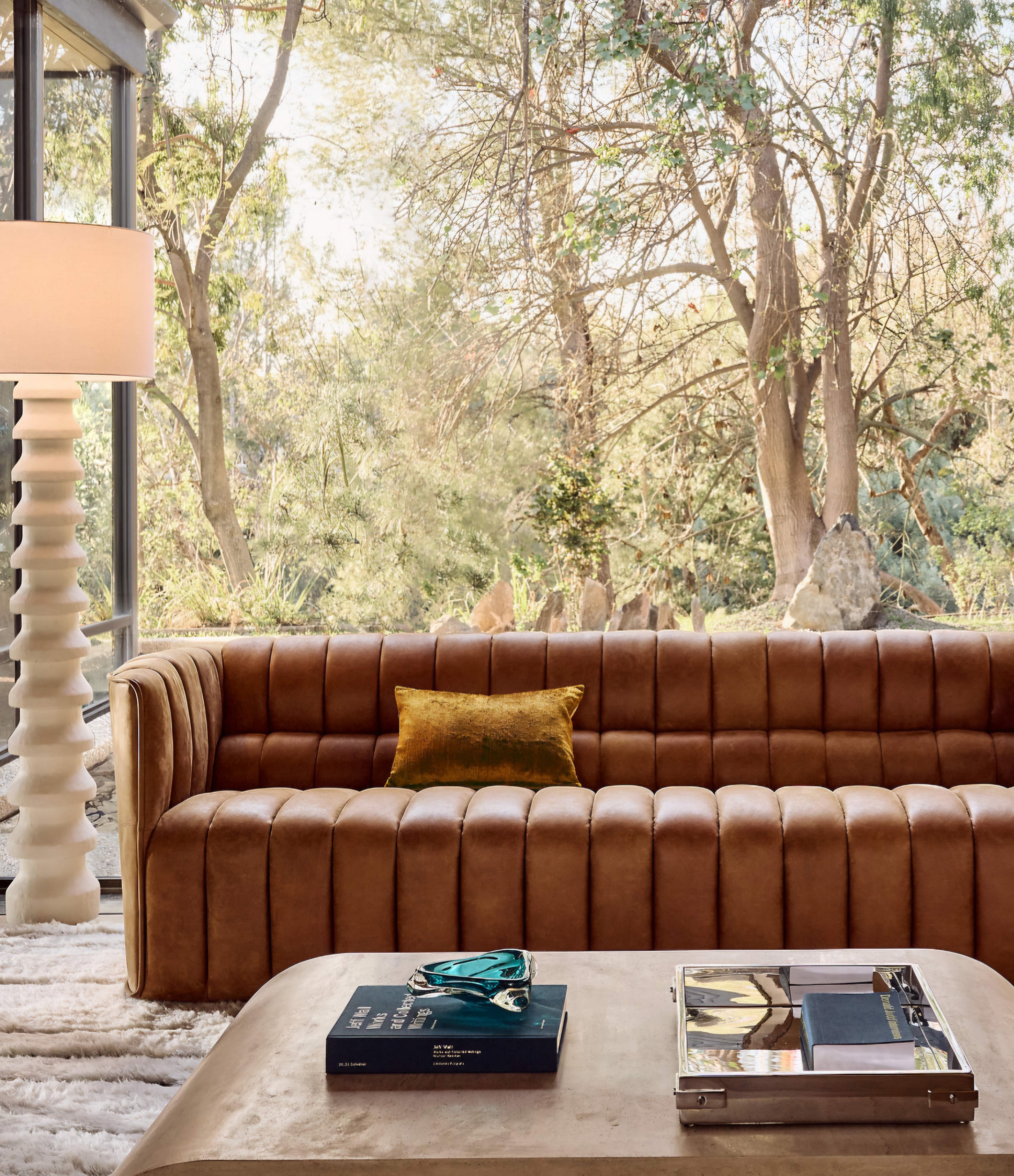 THE ONE × Sequence — White Plaster Floor Lamp