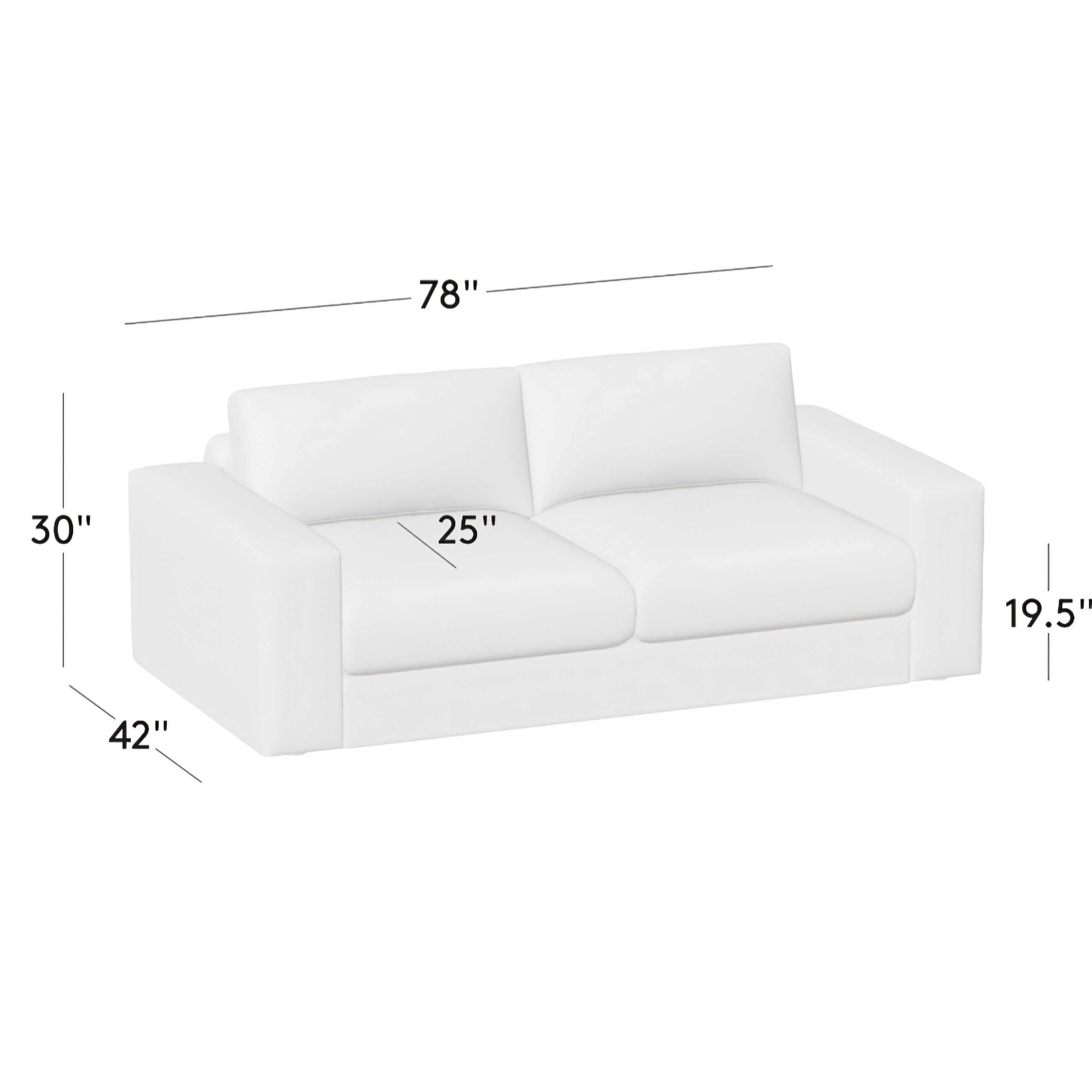 THE ONE × Berkeley — Jade Performance Velvet 78" Sofa