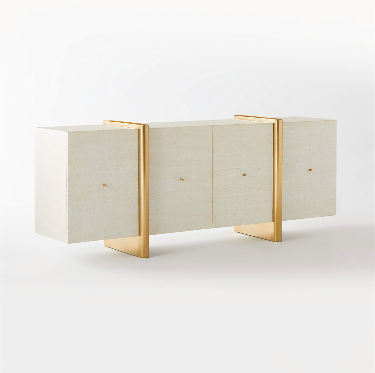 THE ONE × Dorset — White Lacquered Linen Credenza