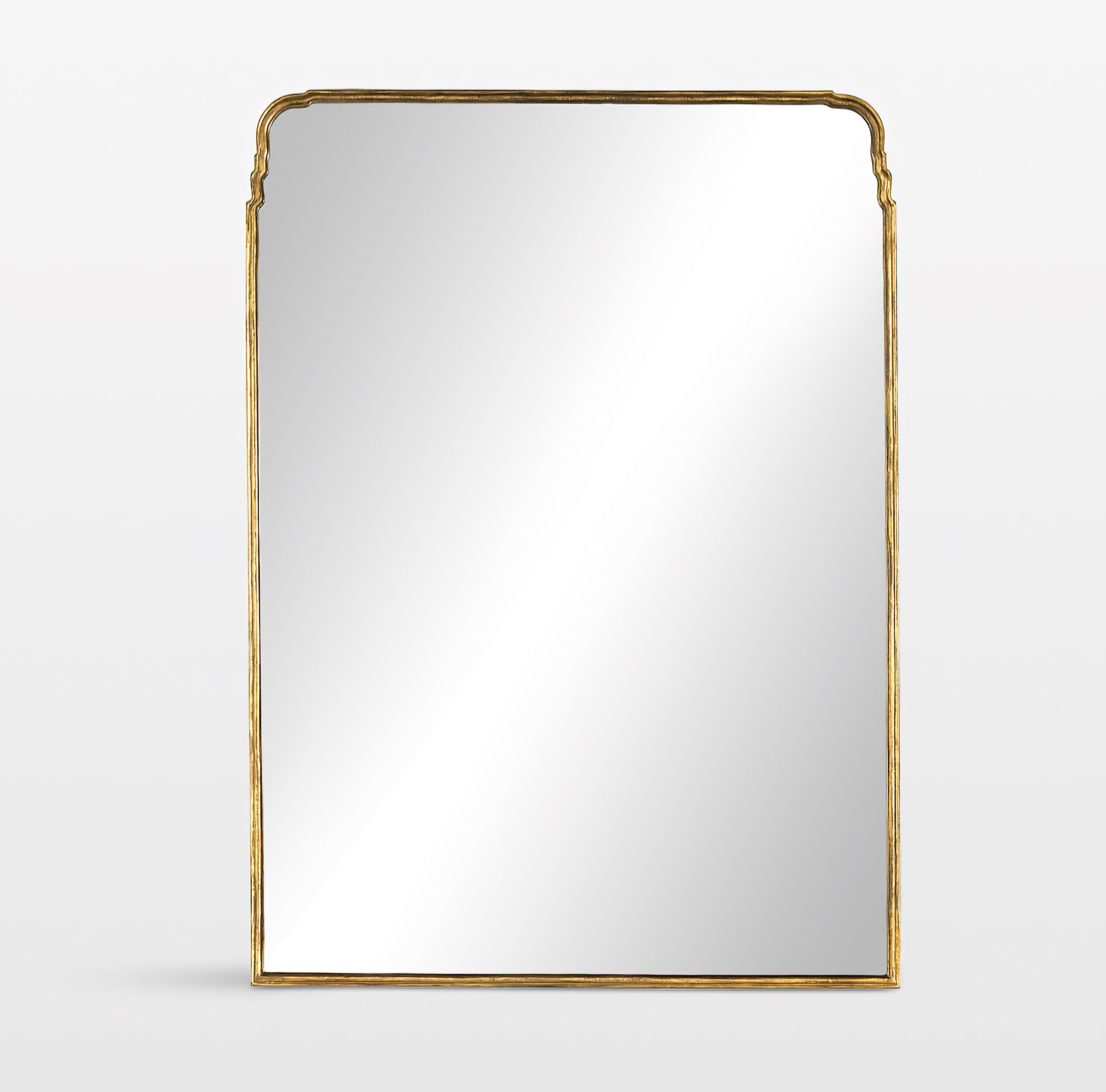 THE ONE × Amelie — Antique Brass Wide Floor Mirror