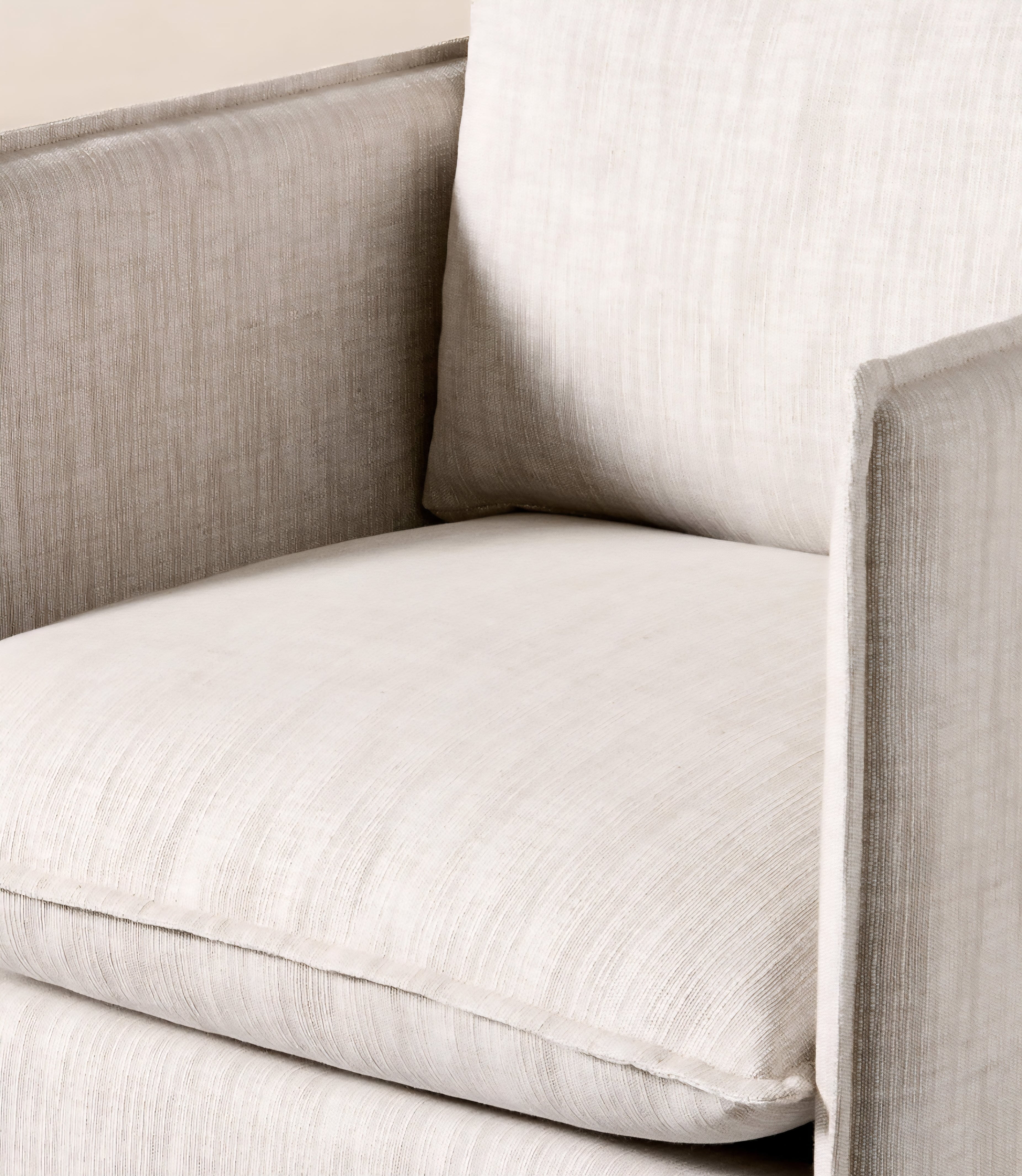 THE ONE × Corroy — Natural Linen Swivel Chair