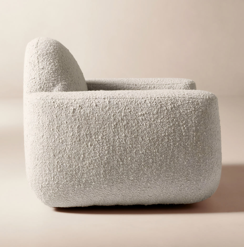 THE ONE × Aldine — Spice Brown Performance Chenille Accent Chair
