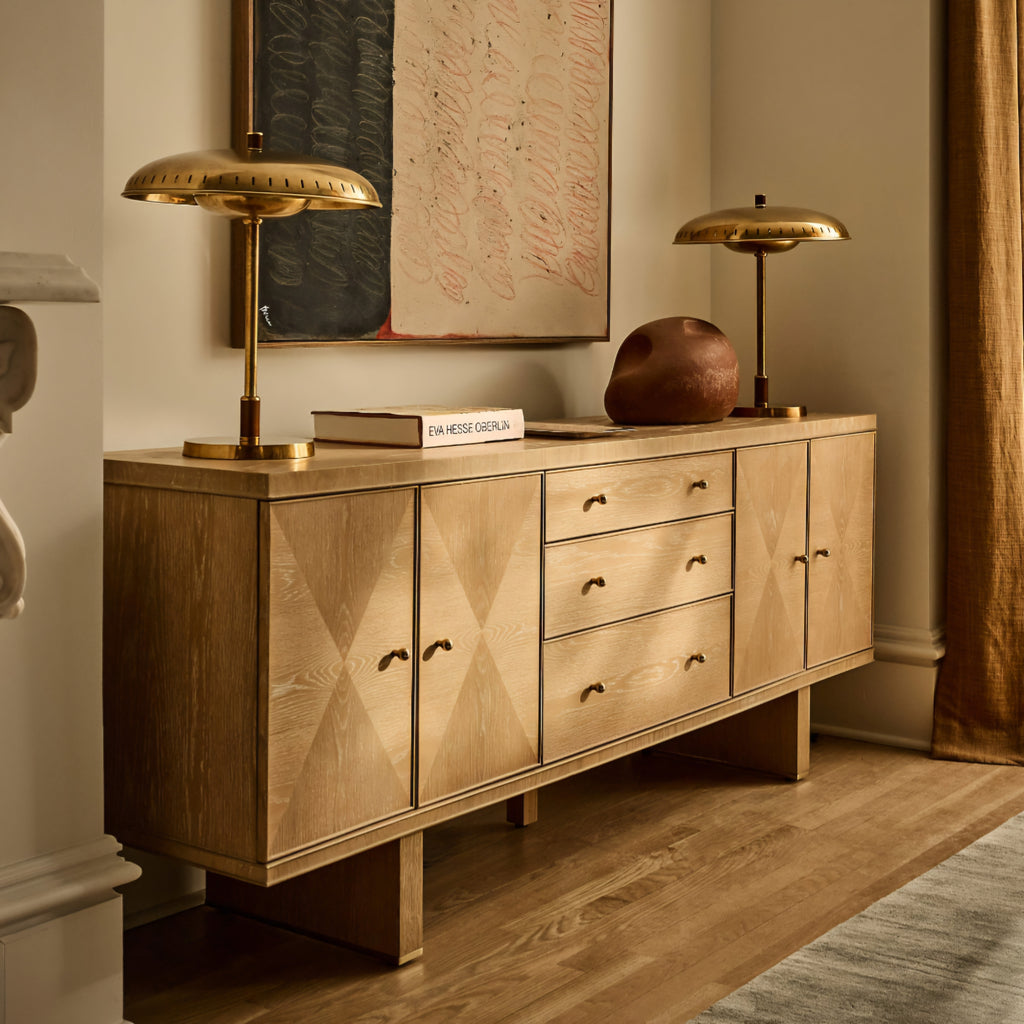 THE ONE × Tribeca — White Oak Credenza