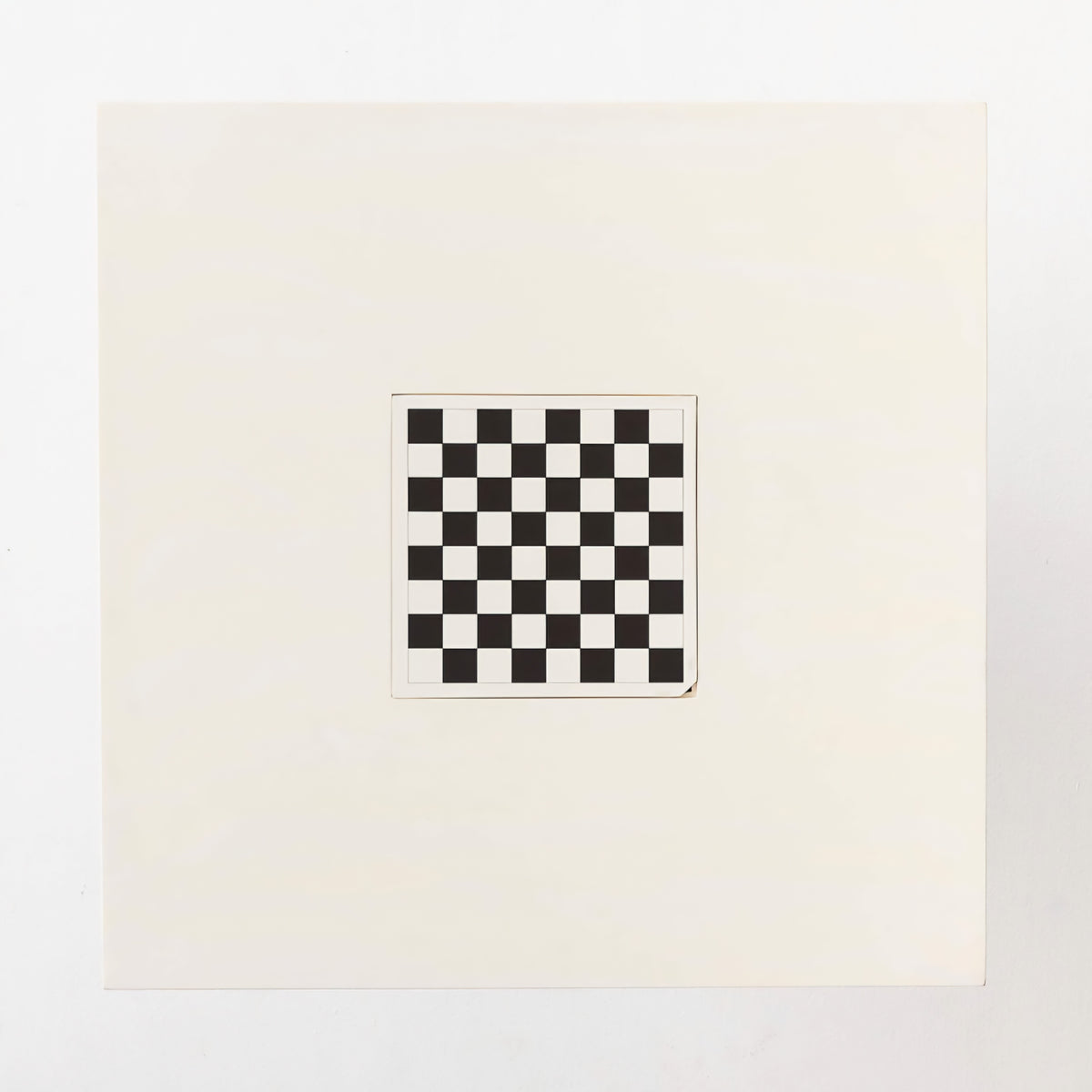 THE ONE × Check — White Swirled Resin Game Table