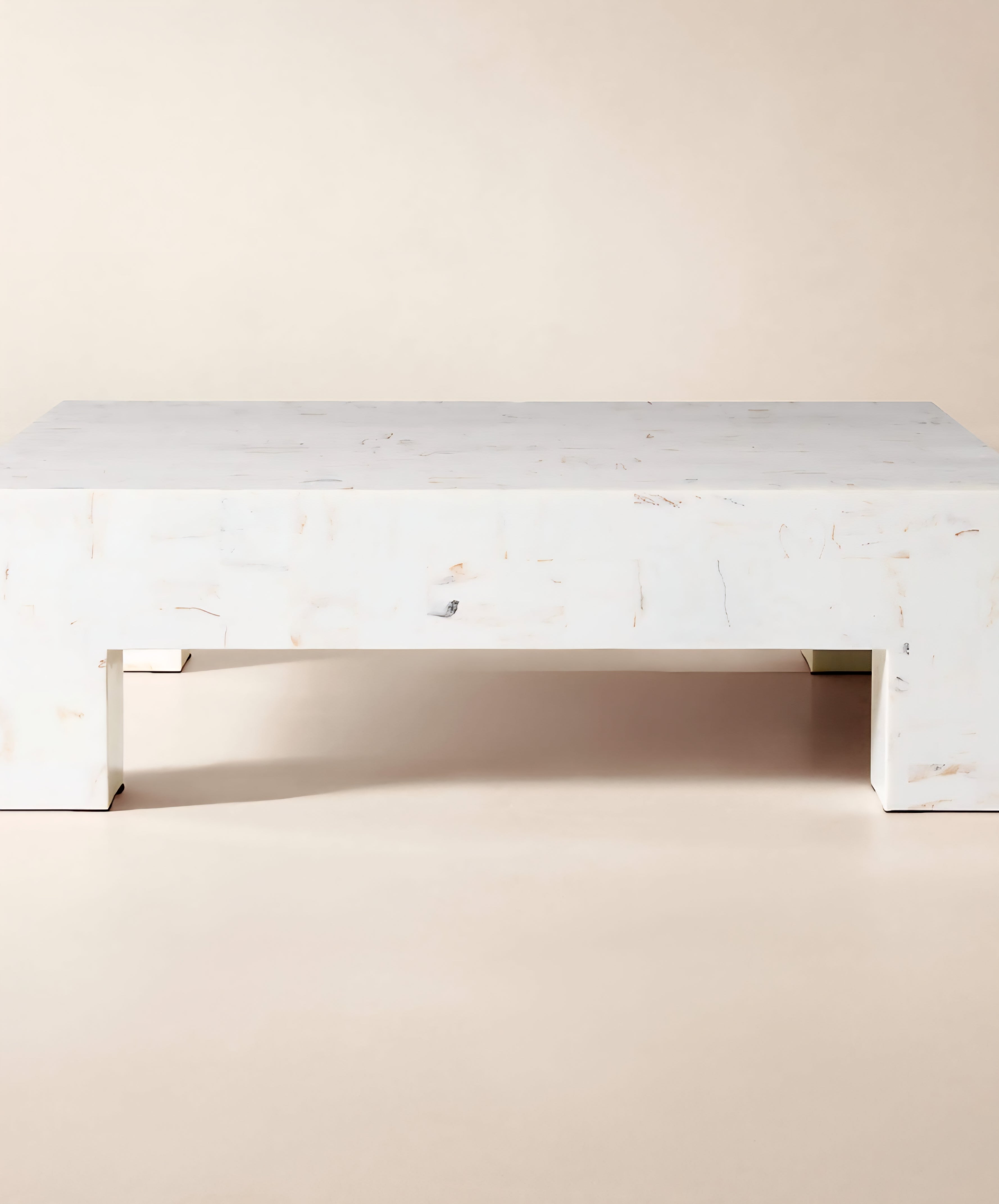 THE ONE × Scatola — Brown Burl Wood Coffee Table