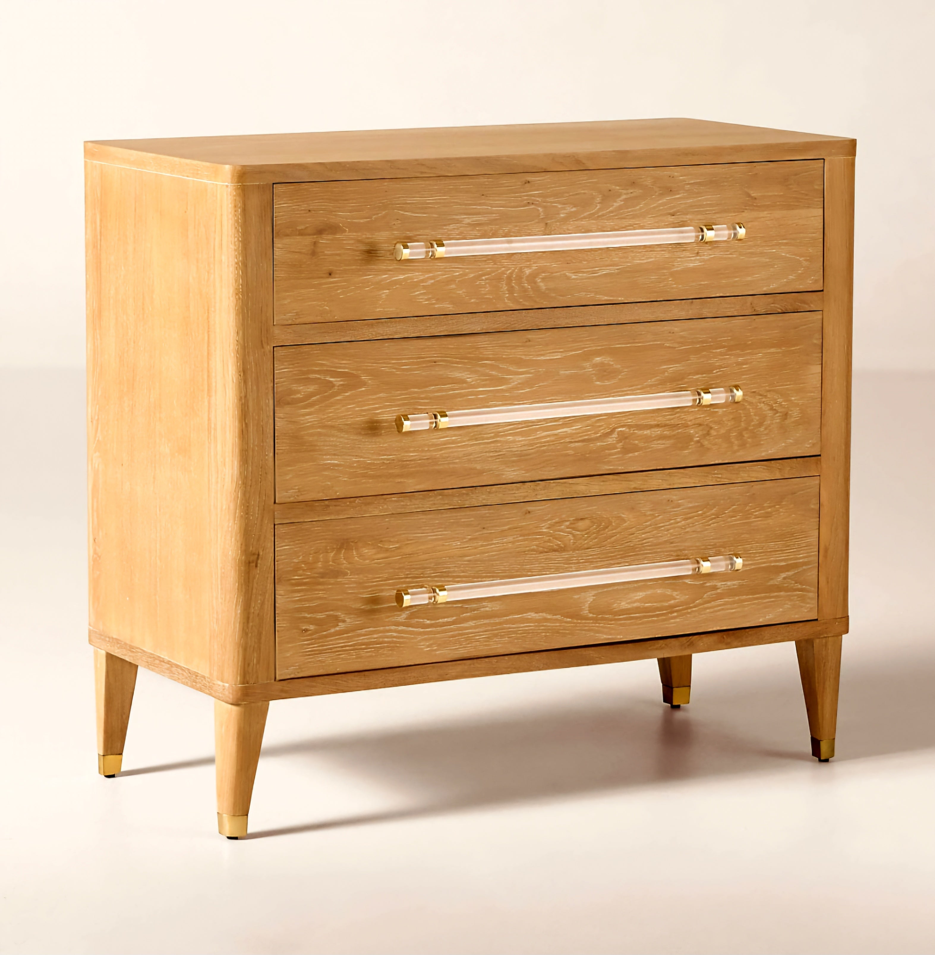 THE ONE × Probst — Oak 3-Drawer Bedside Dresser