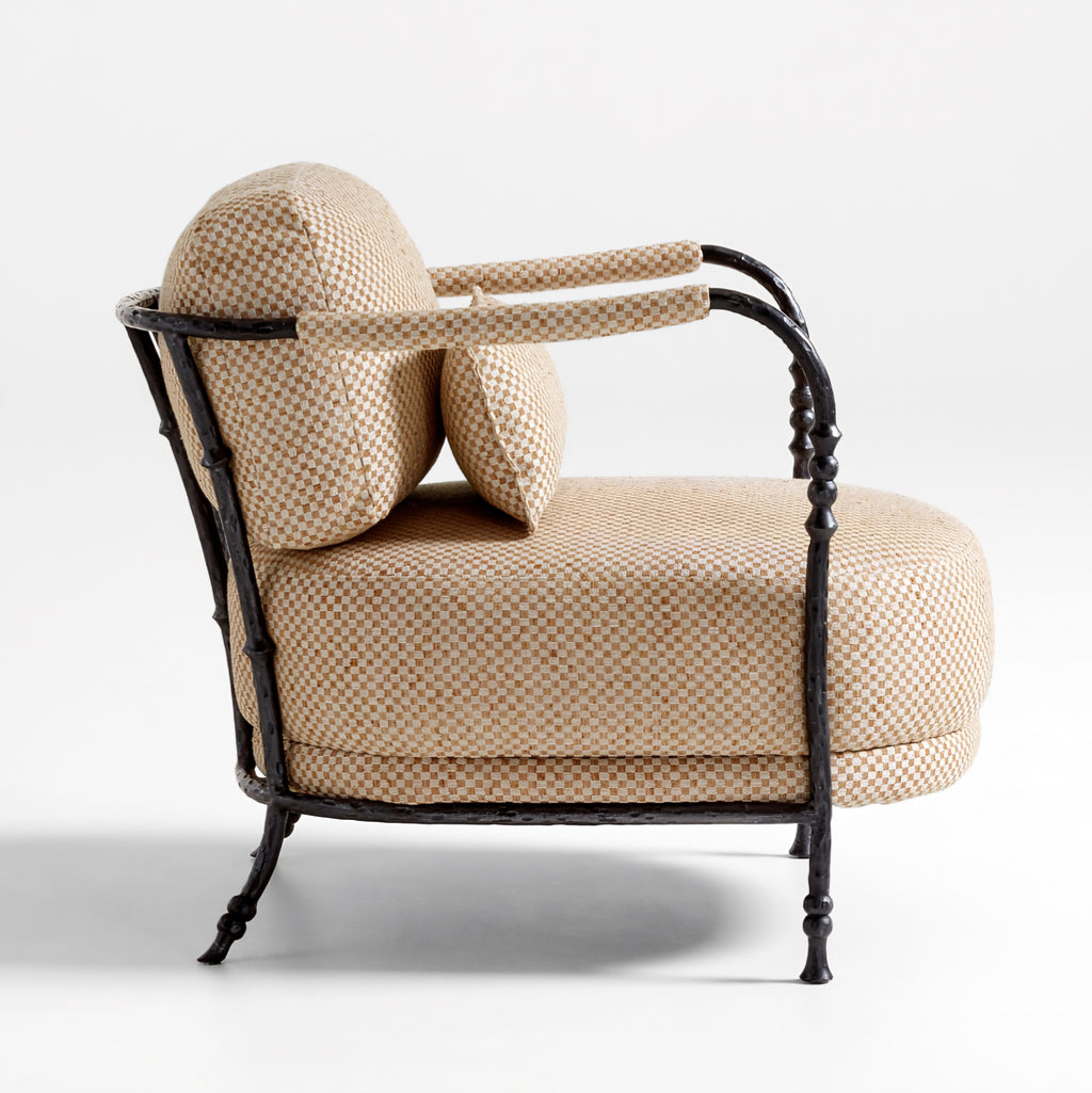 THE ONE × Muirfield — Sculptural Metal Accent Chair