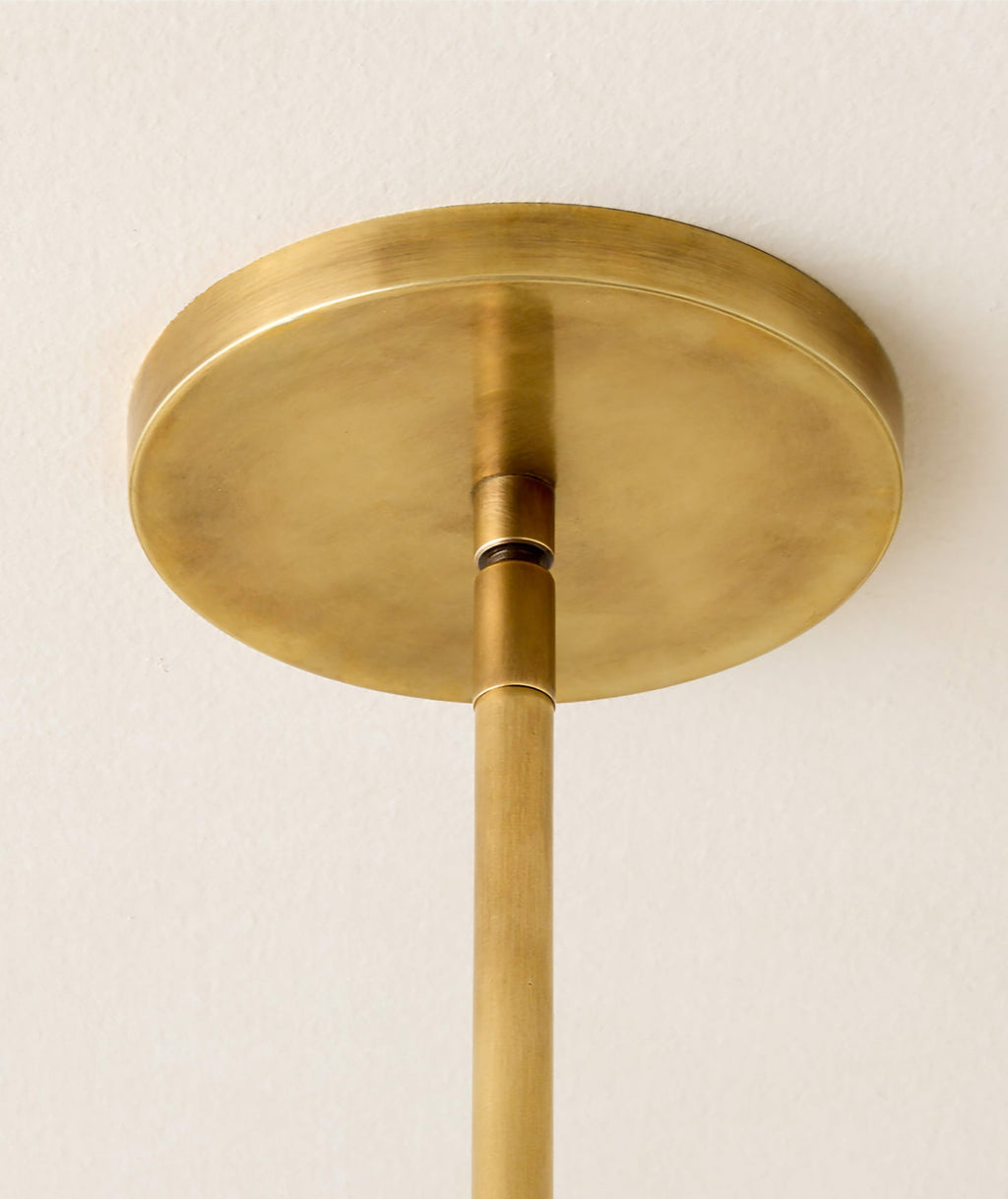 THE ONE × Leo — 2-Light Aged Brass Pendant Light