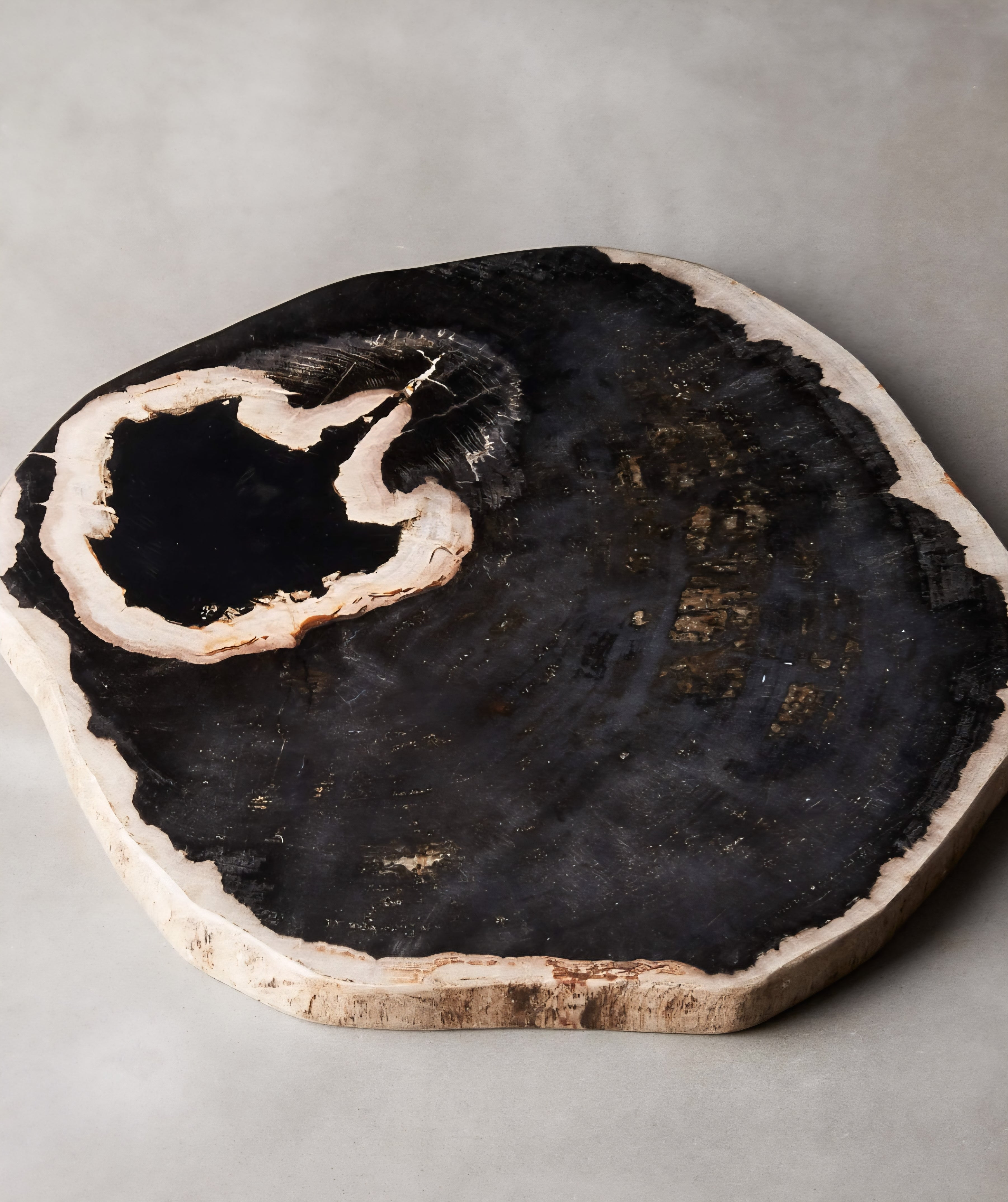 THE ONE × Ring — Petrified Wood Serving Board