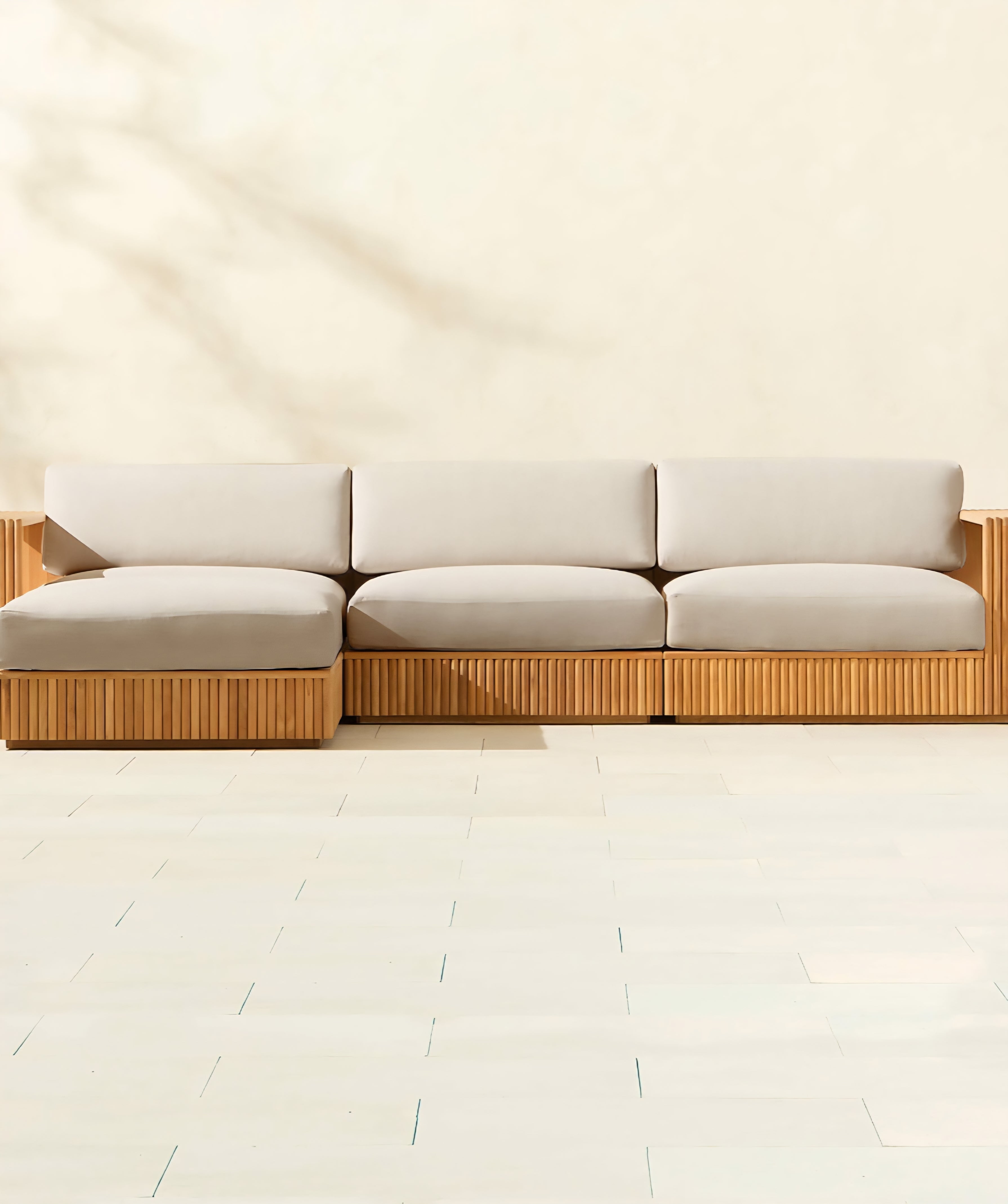 THE ONE × Topia — Teak Outdoor Sectional Collection