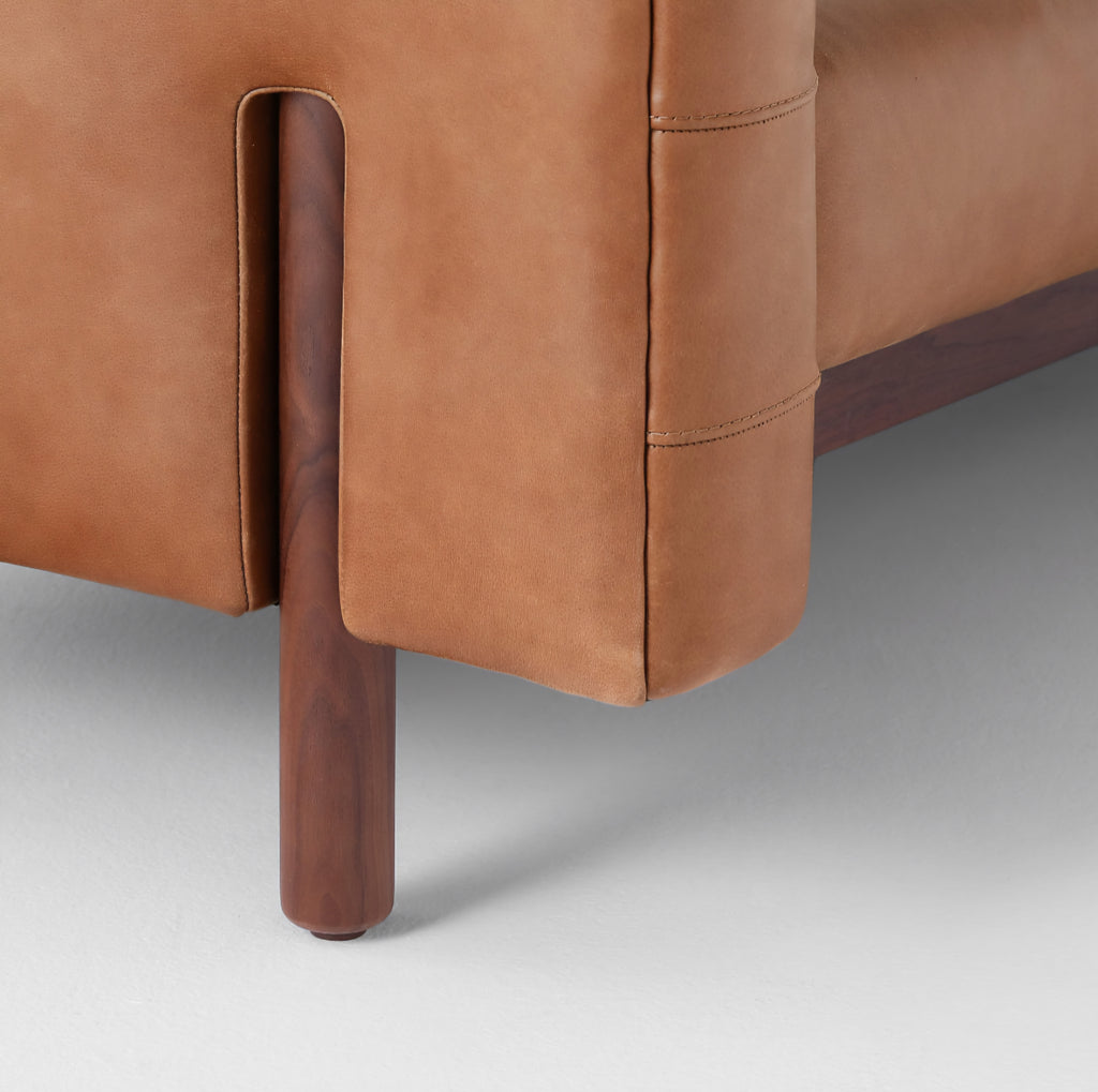 THE ONE × Marconi — Tufted Leather & Velvet Sofa