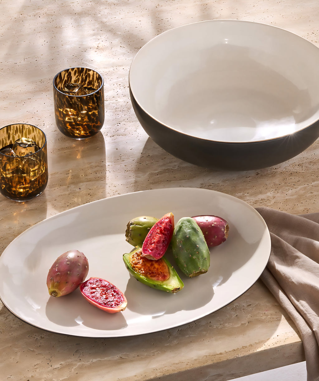 THE ONE × Kravitz — Barchan Stoneware Serving Bowl