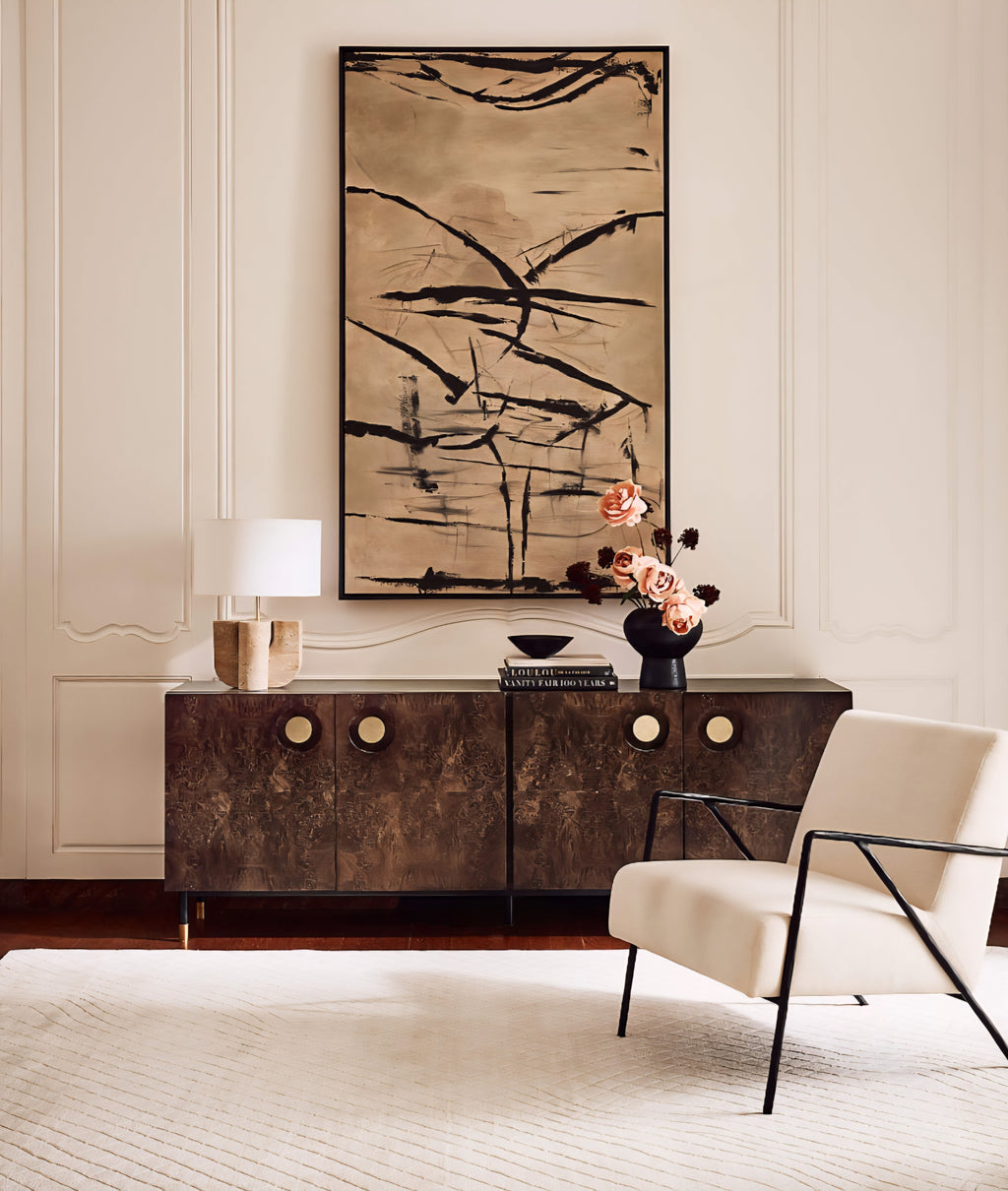 THE ONE × Carbon — Burl Wood Media Console (82")